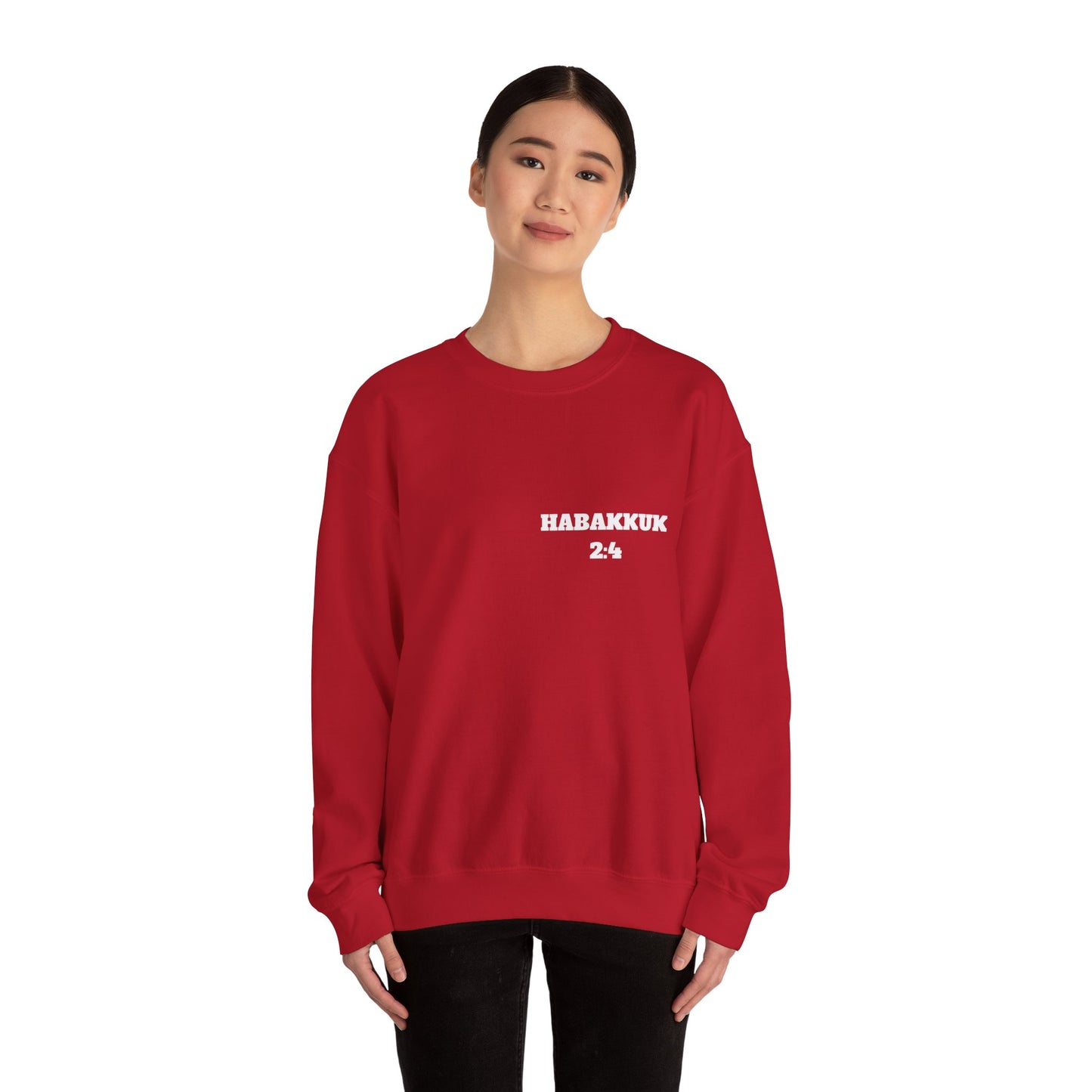 Habakkuk 2:4 Christian Sweatshirt, Christian Gifts, Christian Back To School Gifts, Church Outfits