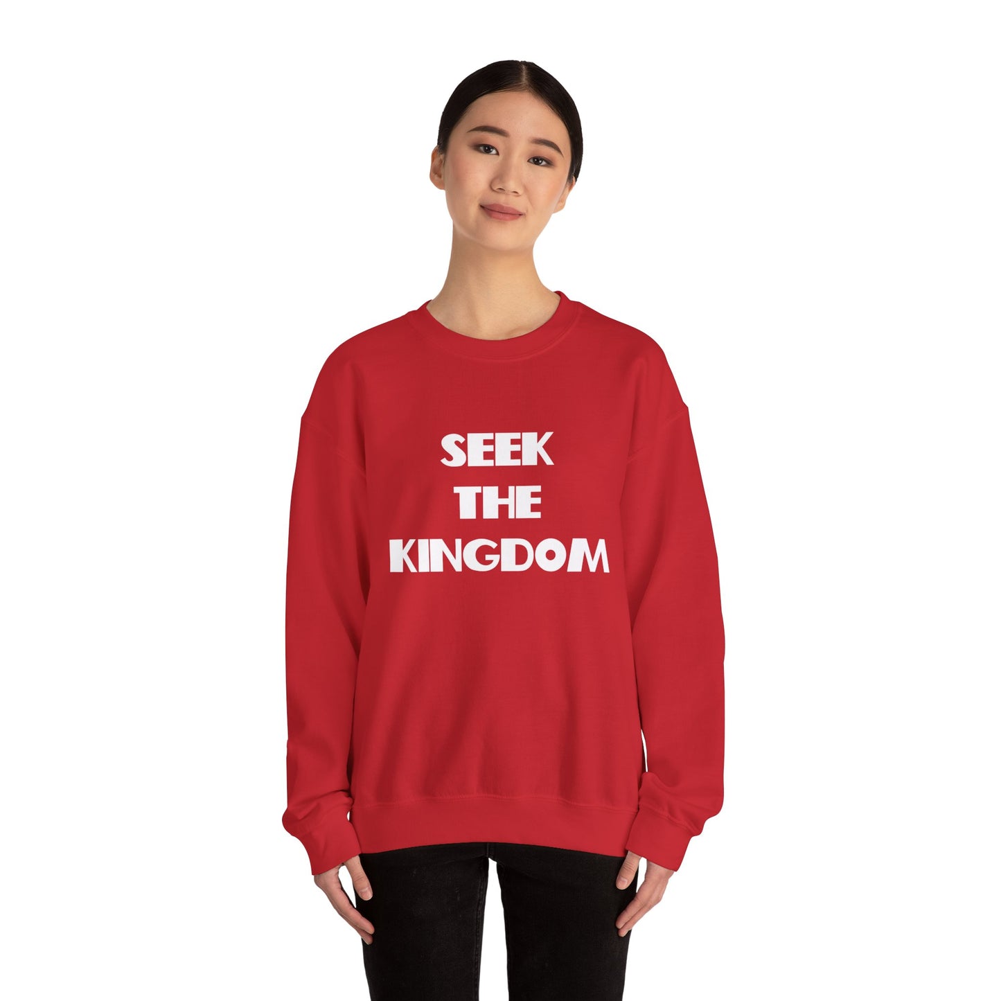 Seek The Kingdom Sweatshirt, Christian Gifts, Trendy Christian Apparel, Christian Christmas Gifts