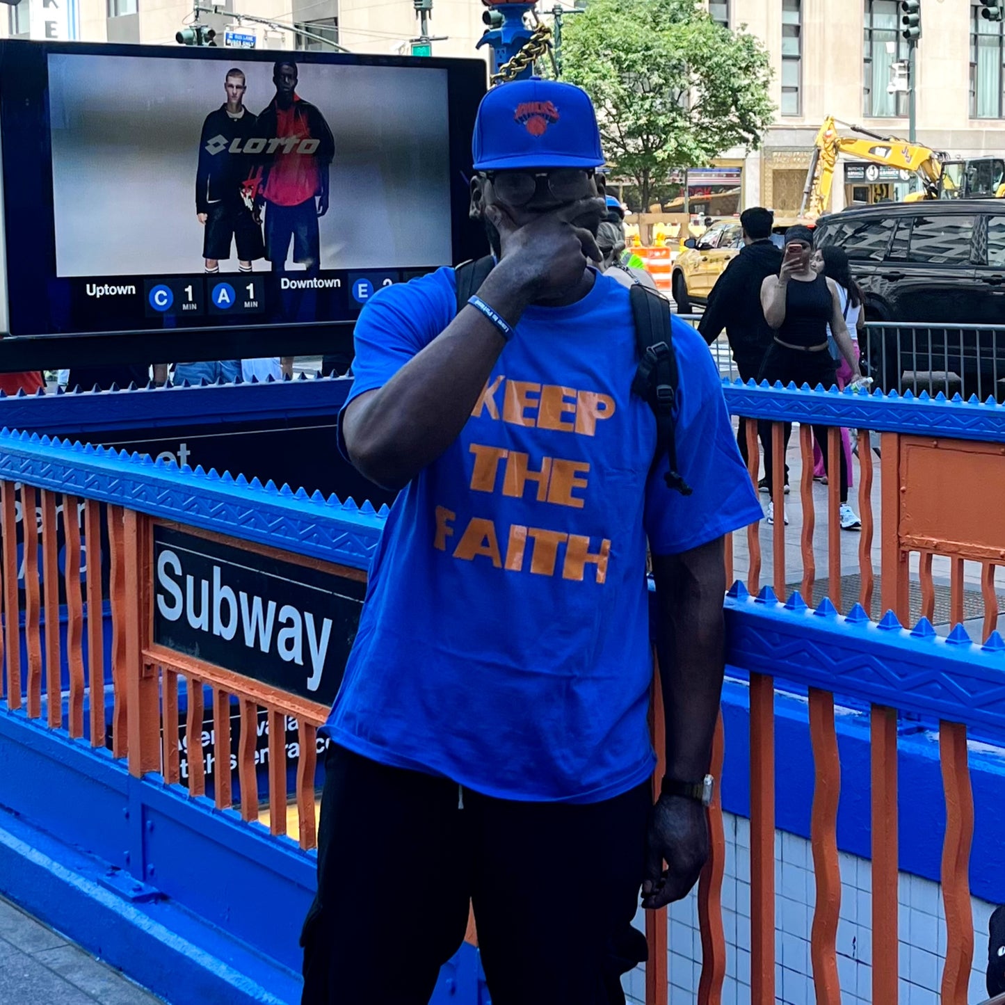 Keep The Faith Tee (Knicks Edition) — Inspirational Christian Short-Sleeve Shirt