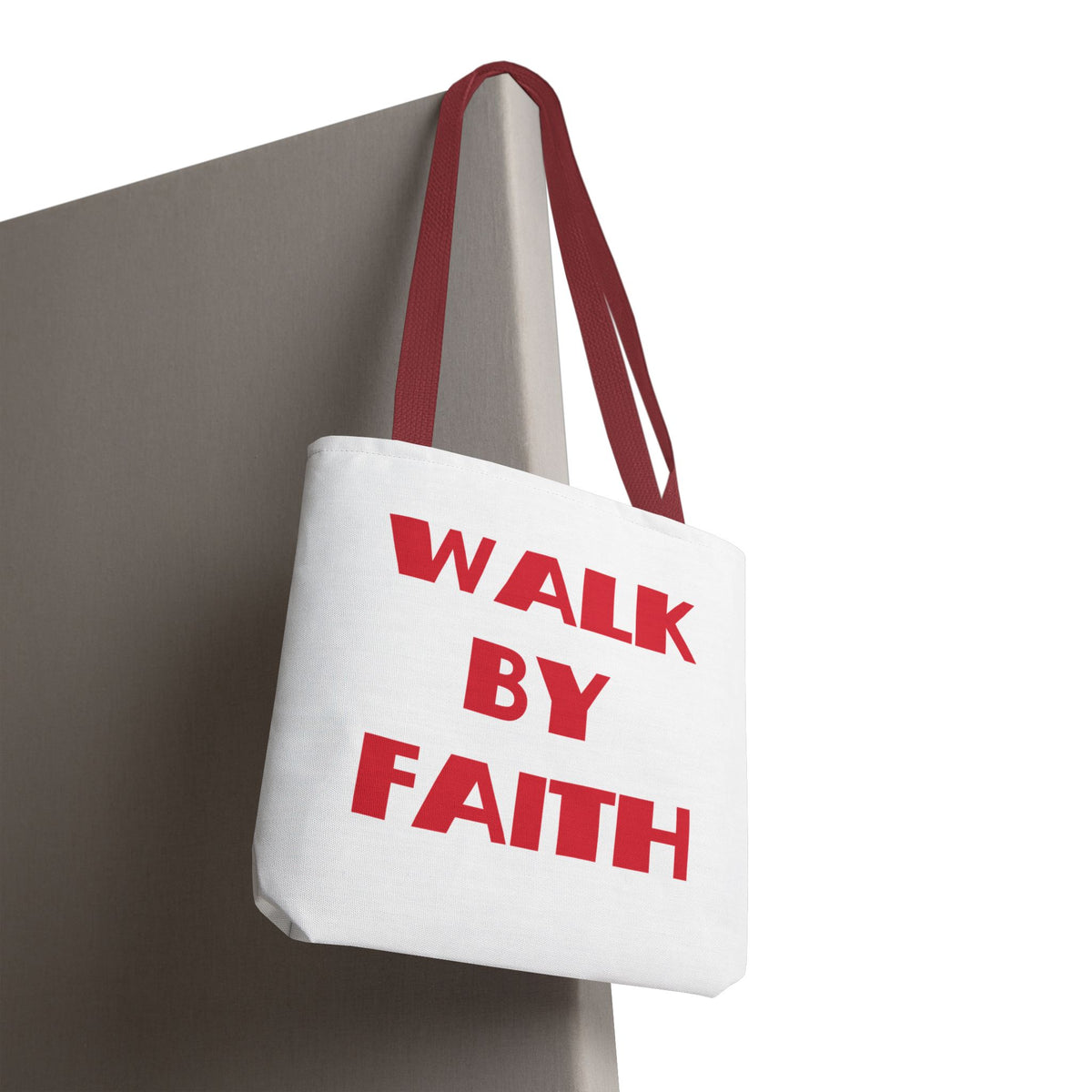 Walk By Faith Christian Tote Bag