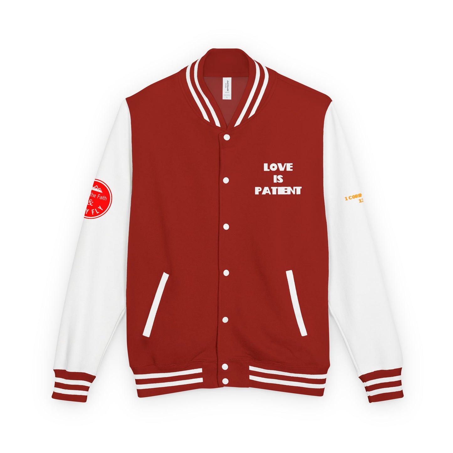 Love Is Kind Letterman Jacket, Christian Letterman Jacket, Christian Streetwear
