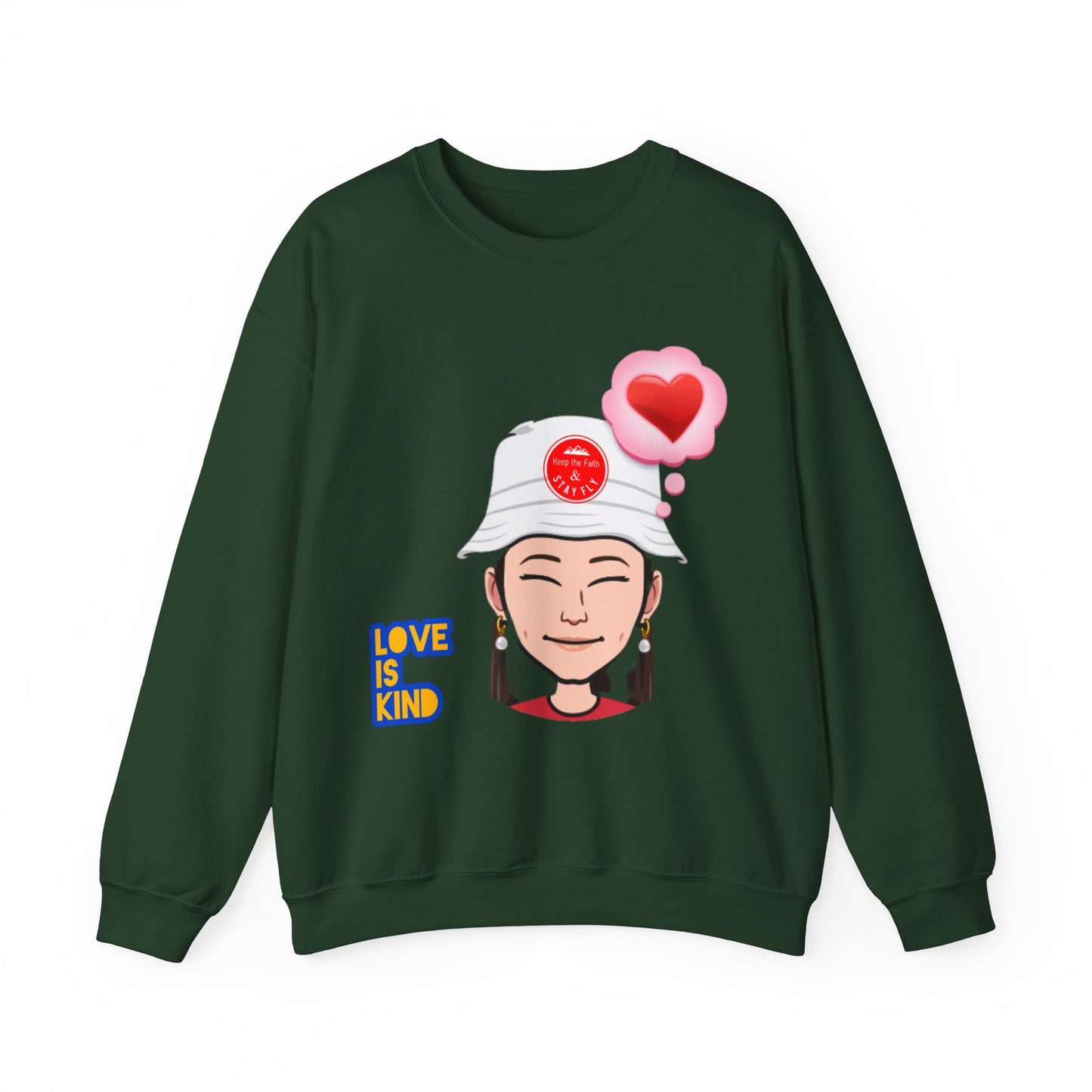 Love Is Kind Women's Christian Emoji Sweatshirt