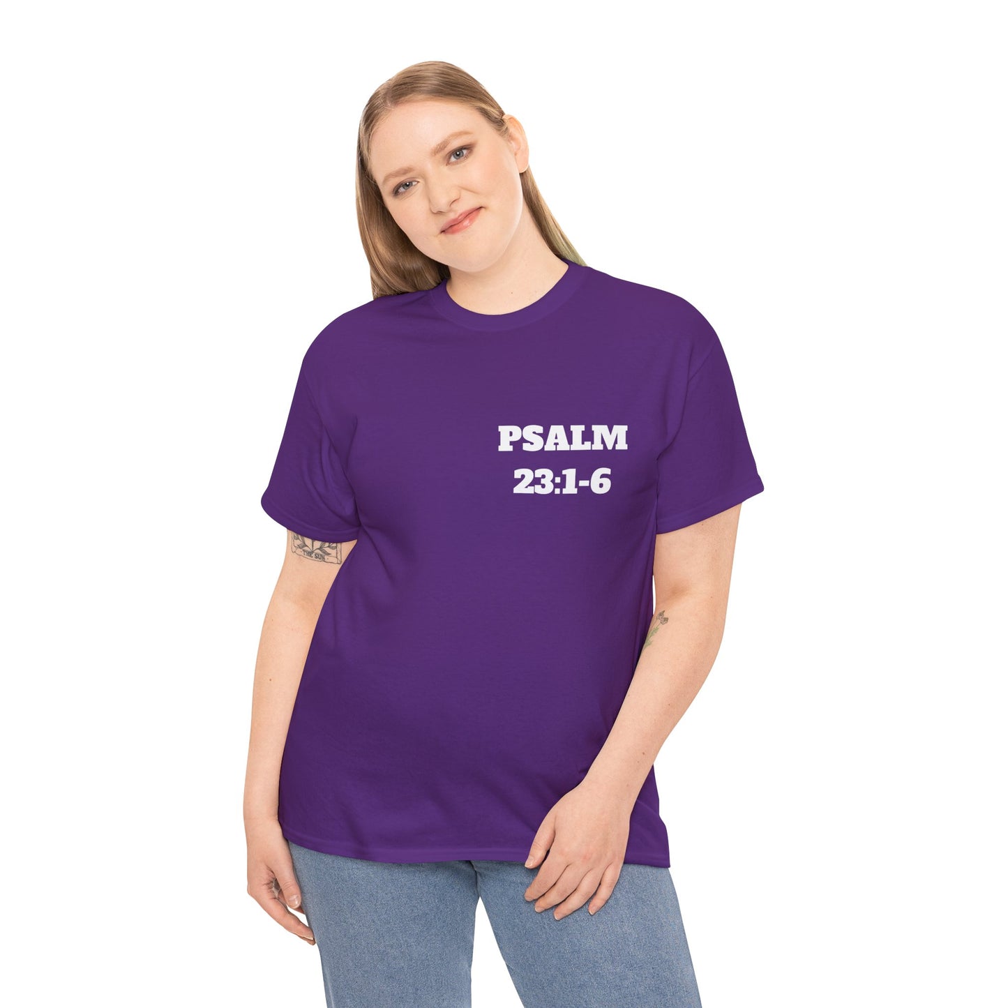 Psalm 23:1-6 Christian T-Shirt, Christian Gifts, Christian Back To School Gifts, Trendy Christian Apparel