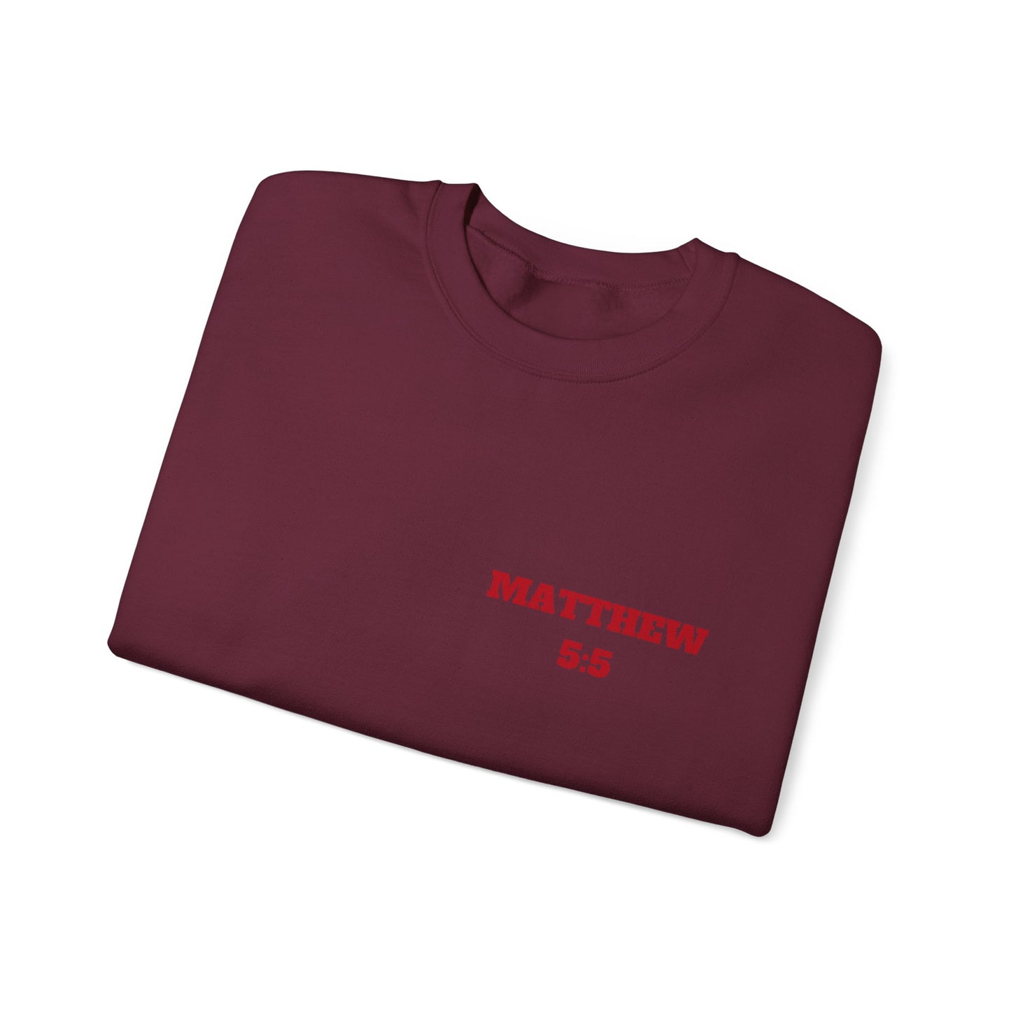 Matthew 5:5 Christian Sweatshirt, Christian Tee Shirts, Faith T-Shirts, Bible Verse T-Shirts, Christian Tees With Scripture