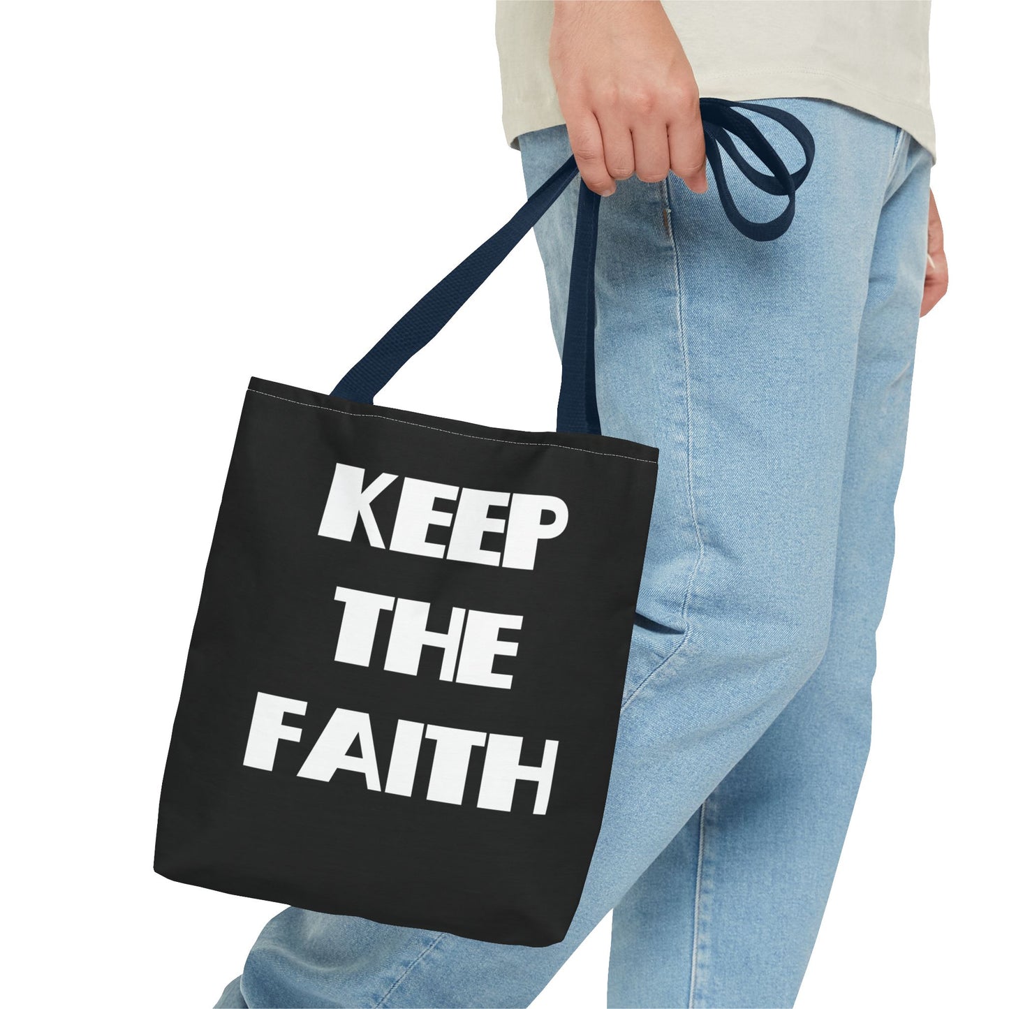 Keep The Faith & Stay Fly Christian Tote Bag, Christian Gifts, Christian Back To School Gifts, Trendy Christian Apparel