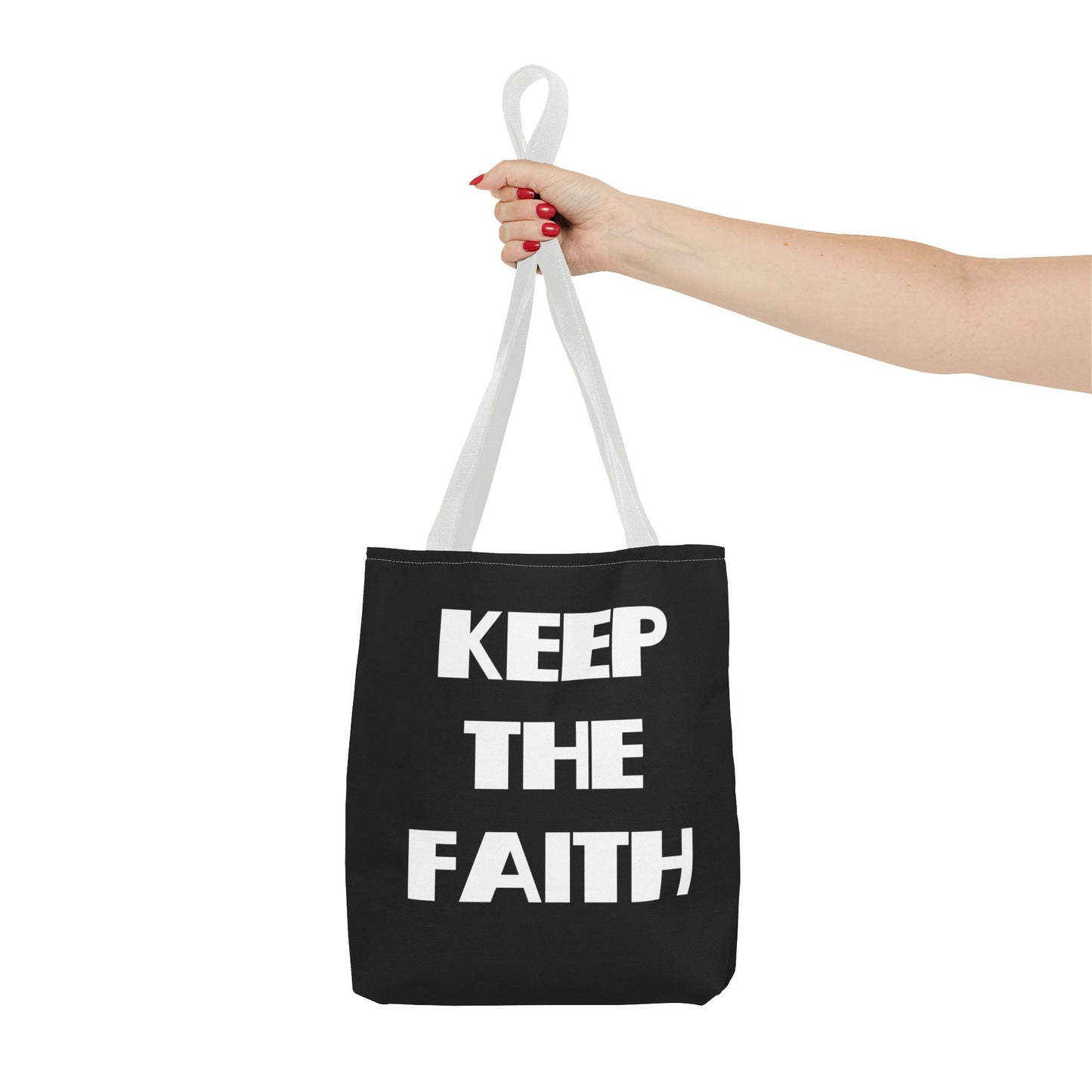 Keep The Faith & Stay Fly Christian Tote Bag, Christian Gifts, Christian Back To School Gifts, Trendy Christian Apparel