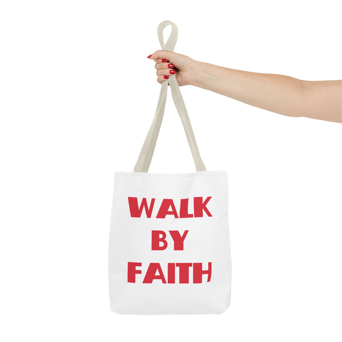Walk By Faith Christian Tote Bag