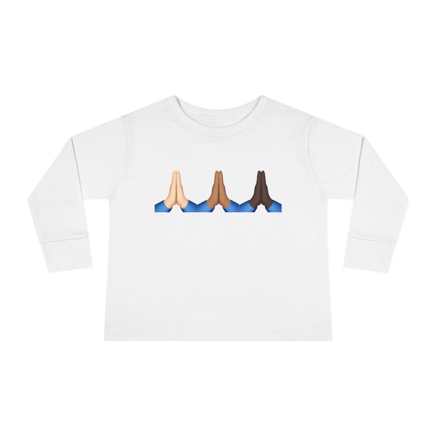 Pray Hands Emoji Christian Toddler Long Sleeve Shirt, Toddler Girl Longsleeve Shirt, Toddler Easter Shirt, Easter Gifts, Toddler Gifts, Pray