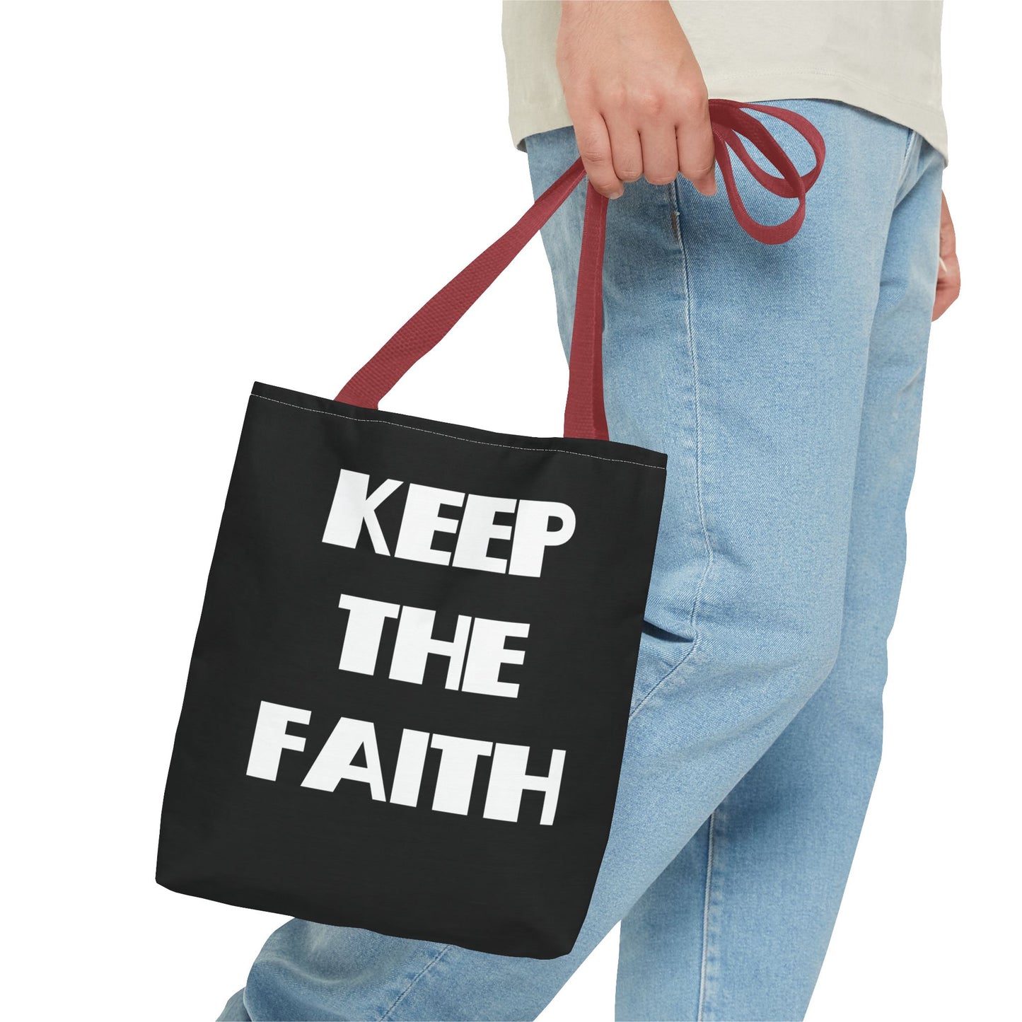 Keep The Faith & Stay Fly Christian Tote Bag, Christian Gifts, Christian Back To School Gifts, Trendy Christian Apparel