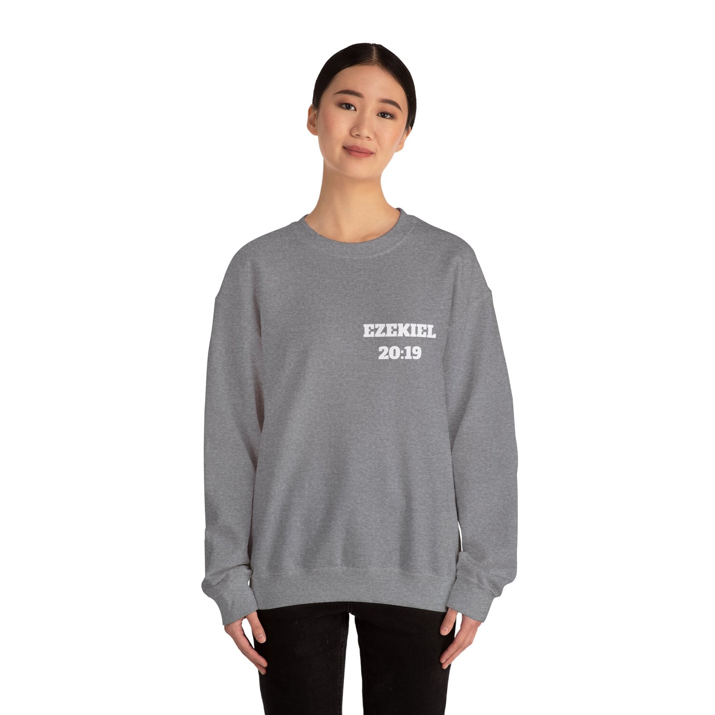 Ezekiel 20:19 Christian Sweatshirt, Christian Gifts, Christian Back To School Gifts, Church Outfits