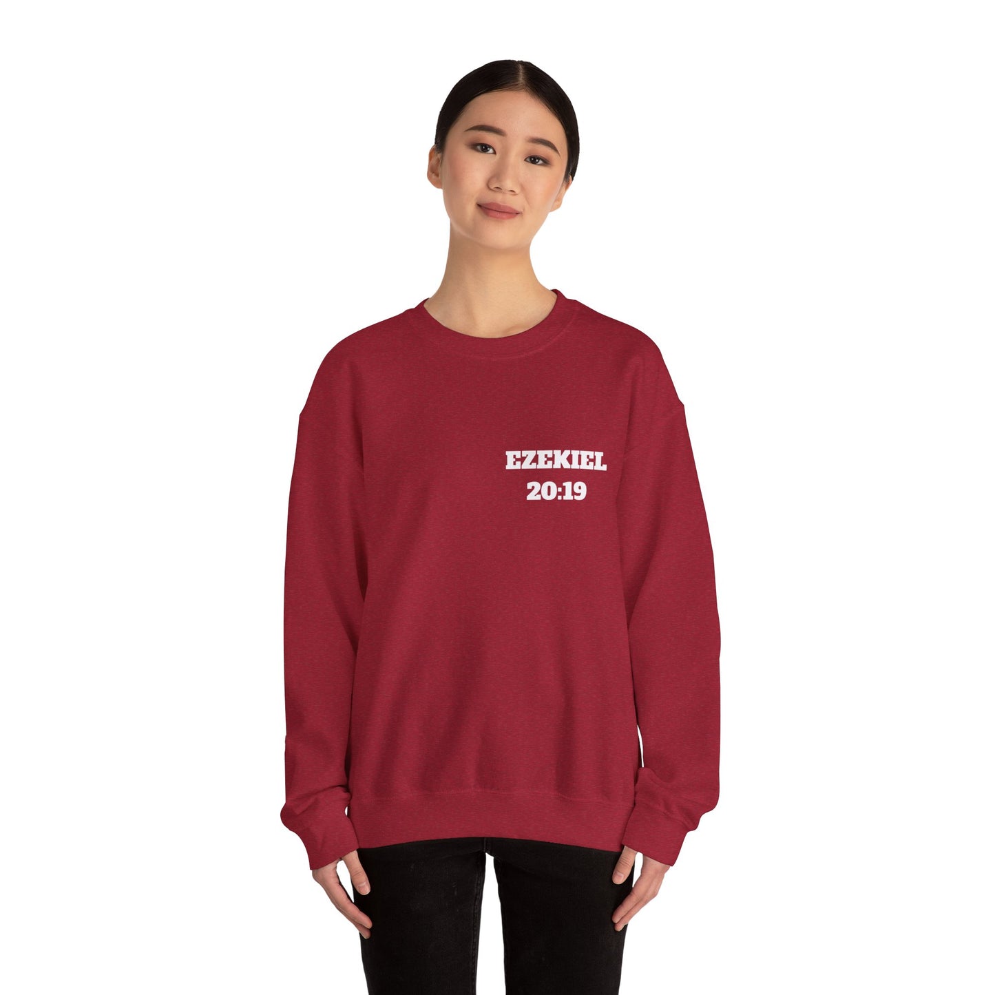 Ezekiel 20:19 Christian Sweatshirt, Christian Gifts, Christian Back To School Gifts, Church Outfits