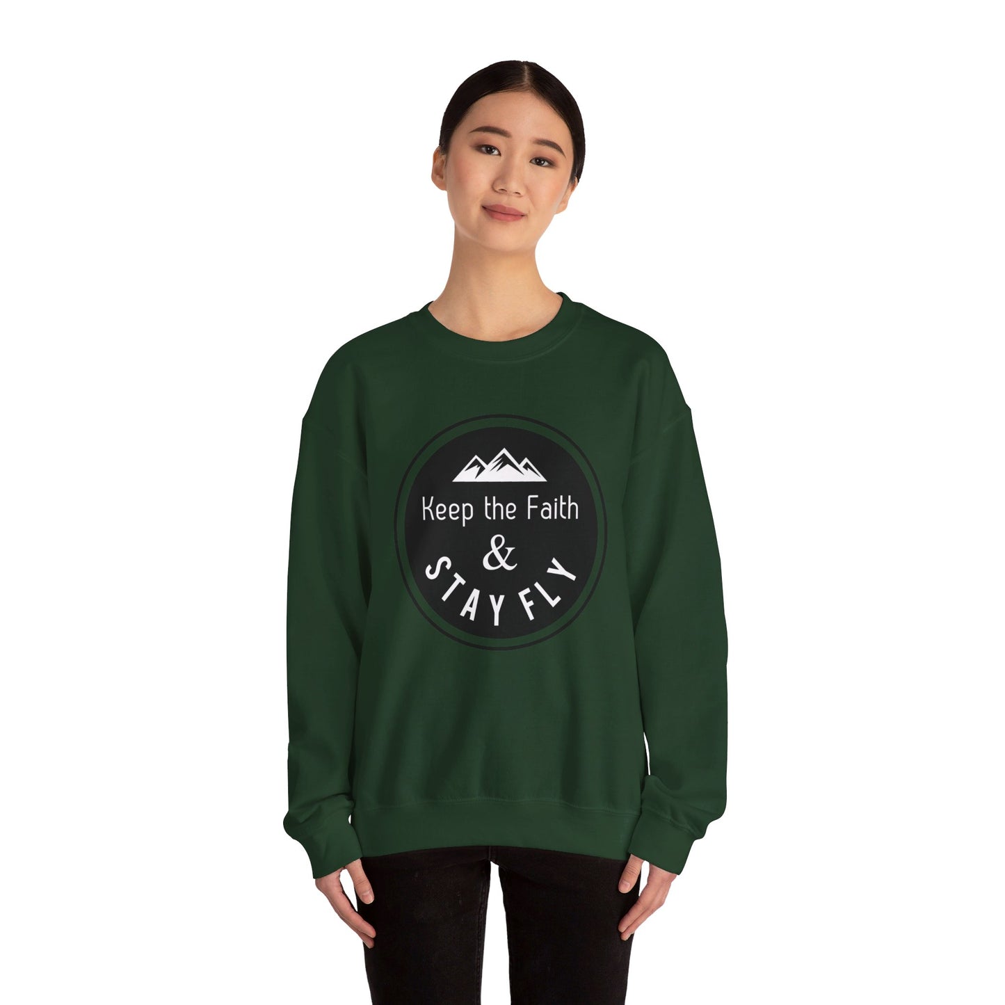 Keep The Faith & Stay Fly Christian Clothing, Christian Shirts, Christian Sweatshirt, Christian Hoodie, Top Religious Shirts, Bible Shirts