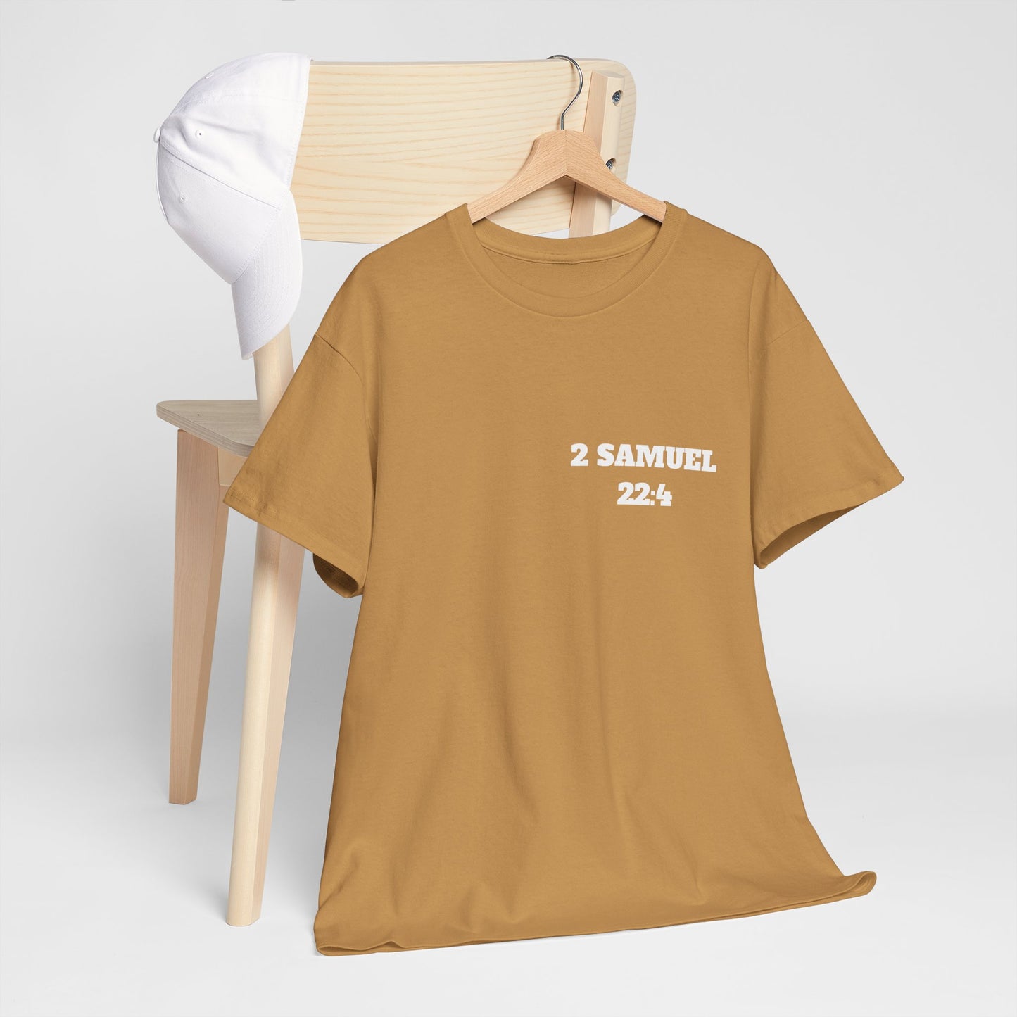 2 Samuel 22:4 Christian T-Shirt, Christian Gifts, Christian Back To School Gifts, Trendy Christian Apparel