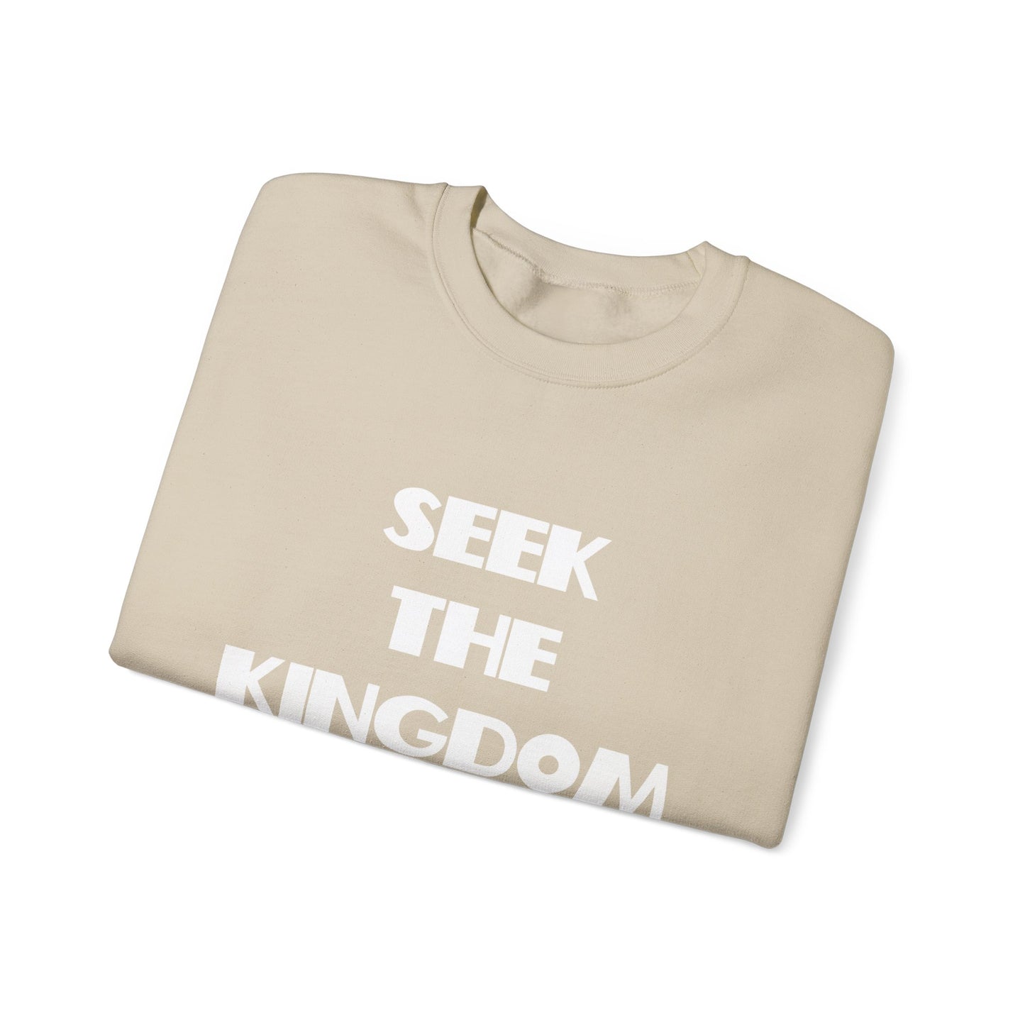 Seek The Kingdom Sweatshirt, Christian Gifts, Trendy Christian Apparel, Christian Christmas Gifts