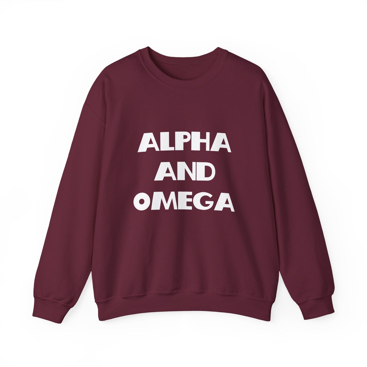 Alpha and Omega Christian Sweatshirt - Christian Gifts, Trendy Christian Apparel, Christian Clothing