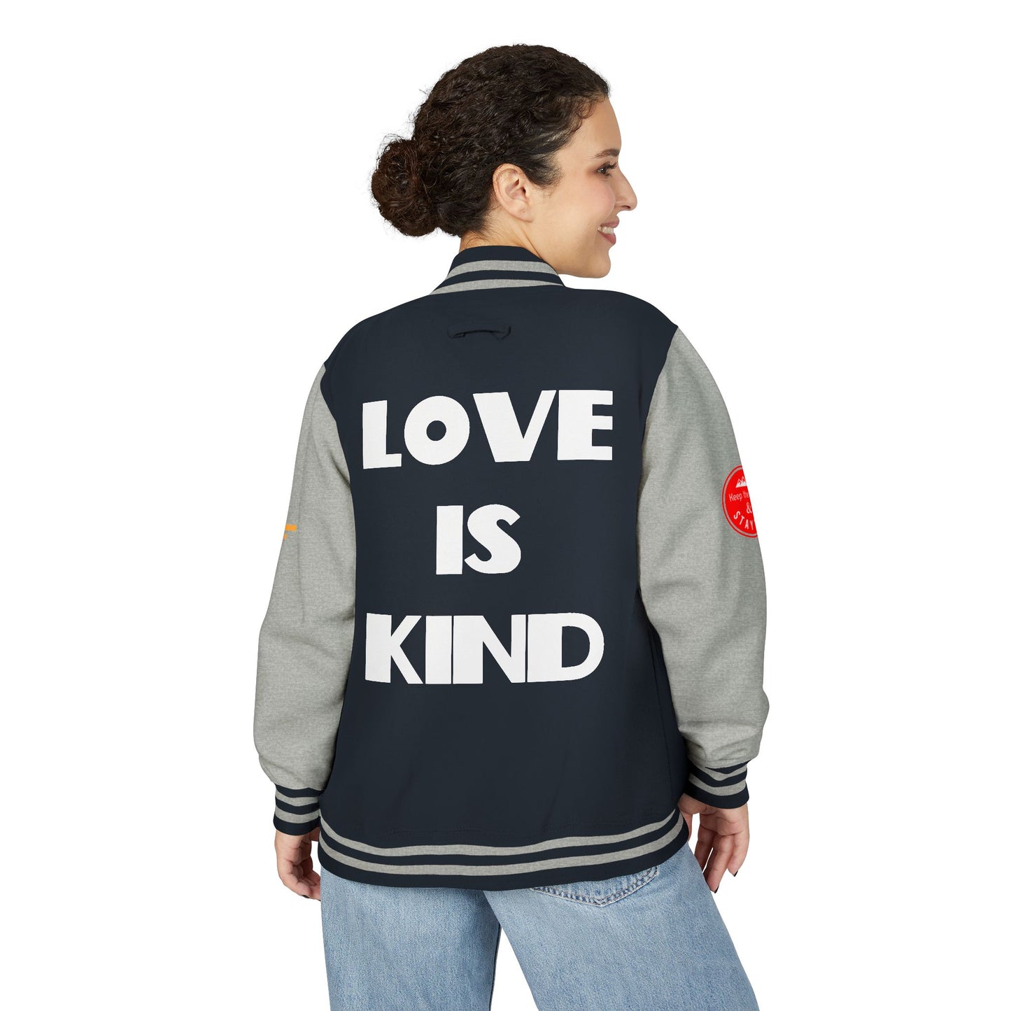 Love Is Kind Letterman Jacket, Christian Letterman Jacket, Christian Streetwear