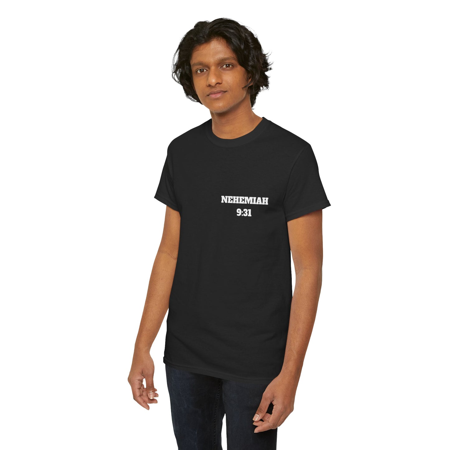 Nehemiah 9:31 Christian T-Shirt, Christian Gifts, Christian Back To School Gifts, Trendy Christian Apparel