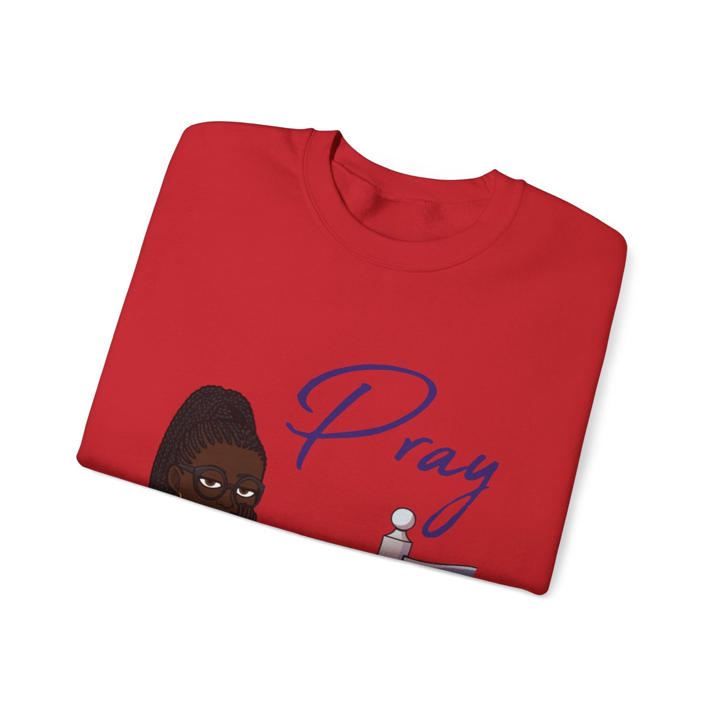 Pray Women's Christian Bitmoji Sweatshirt, Christian Gifts, Christian Back To School Gifts, Trendy Christian Apparel