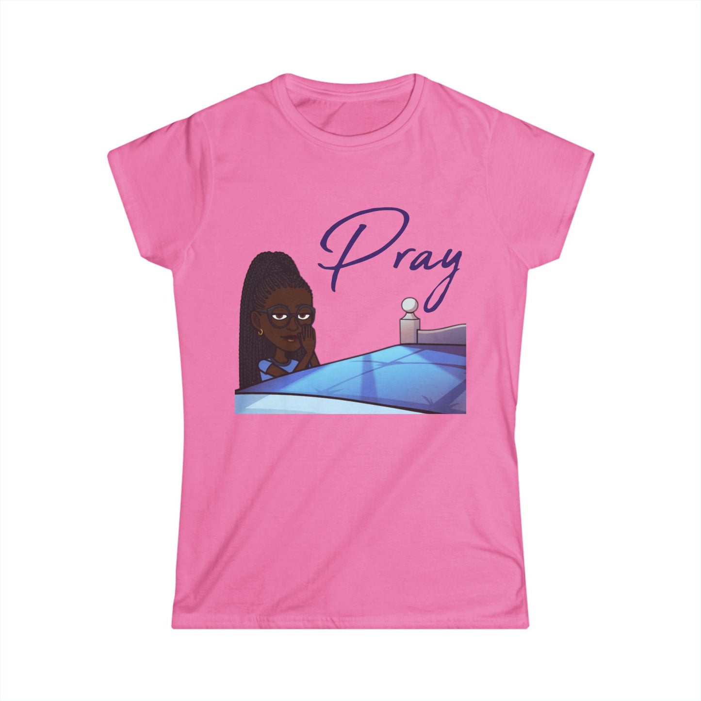 Praying Bitmoji Christian Women's TShirt, Women's Easter TShirt, Easter Gifts, Women's Easter Gifts, Christian Women's Clothing, Pray TShirt