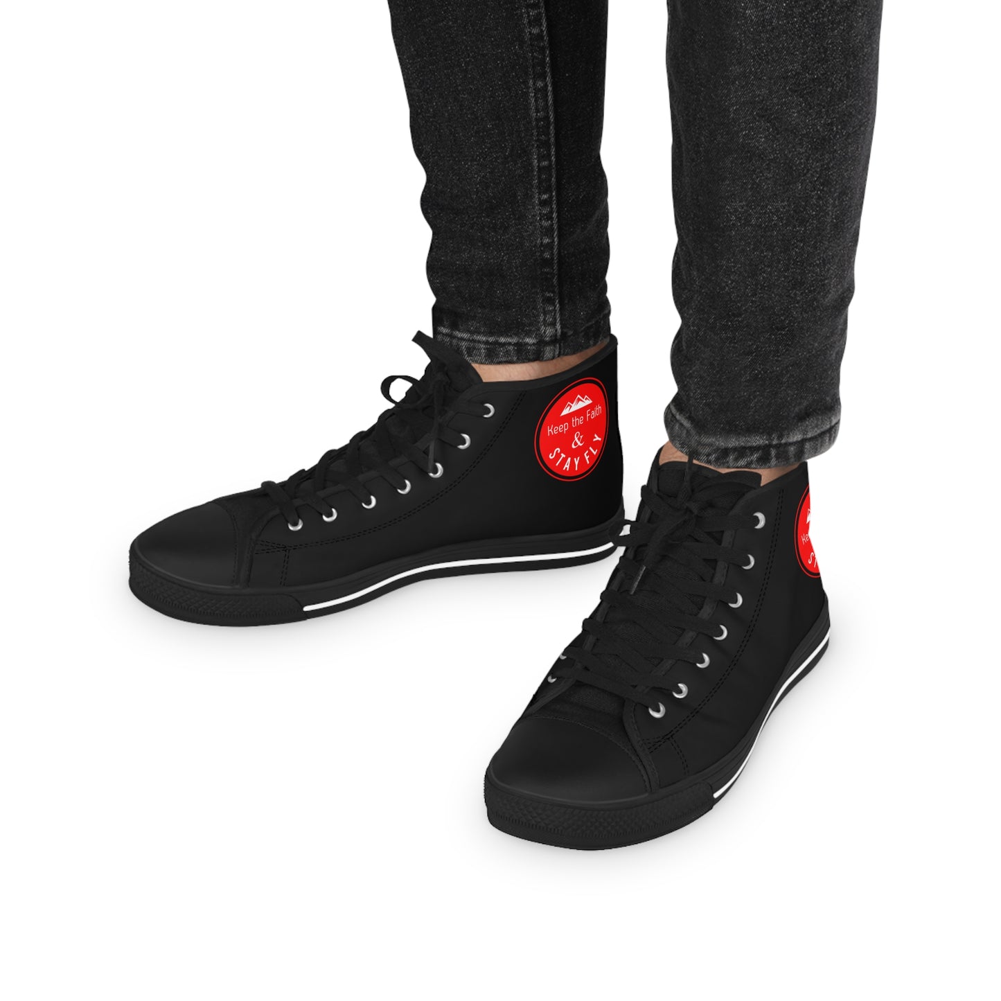 Keep The Faith & Stay Fly Christian Men's Sneakers