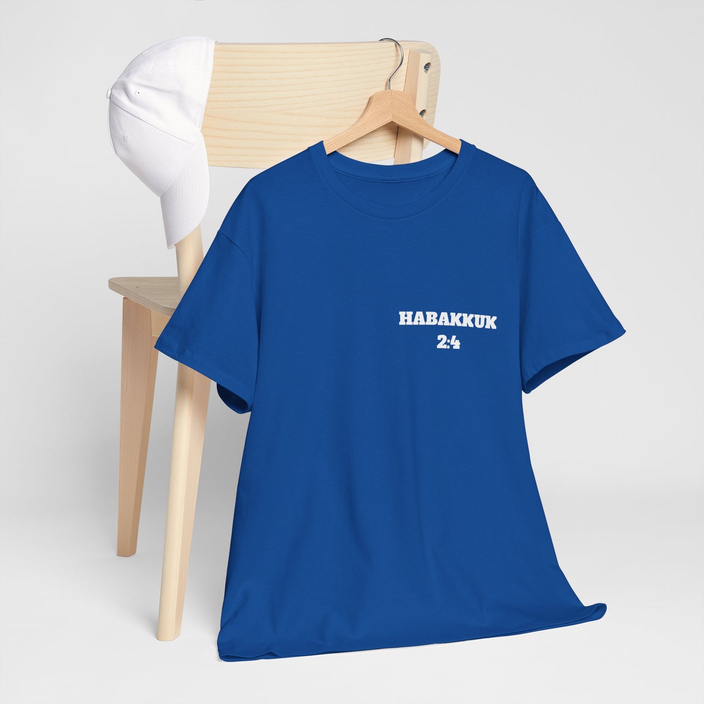 Habakkuk 2:4 Christian T-Shirt, Christian Gifts, Christian Back To School Gifts, Trendy Christian Apparel