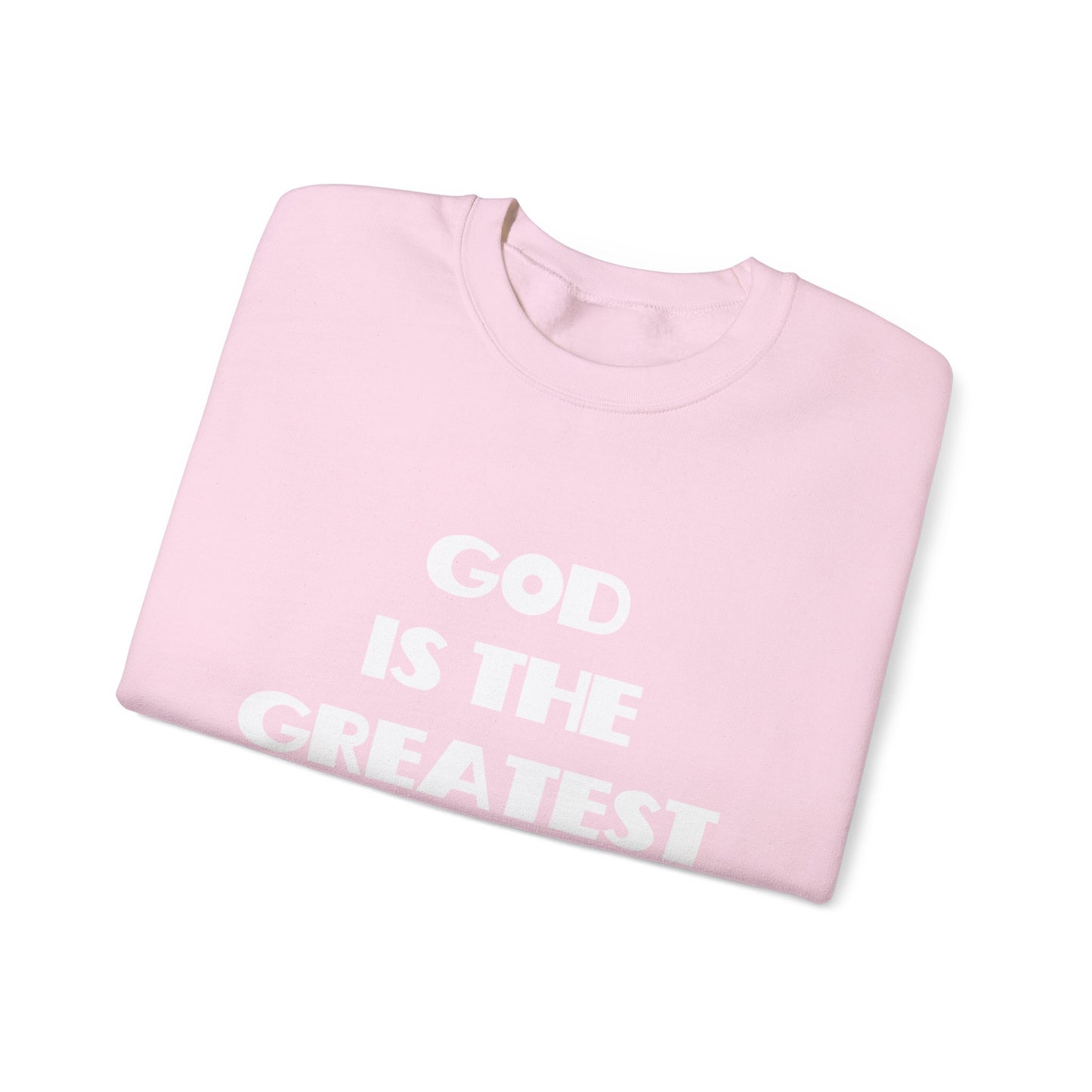 God Is The Greatest Crewneck Sweatshirt, Christian Gifts, Trendy Christian Apparel, Christian Christmas Gifts