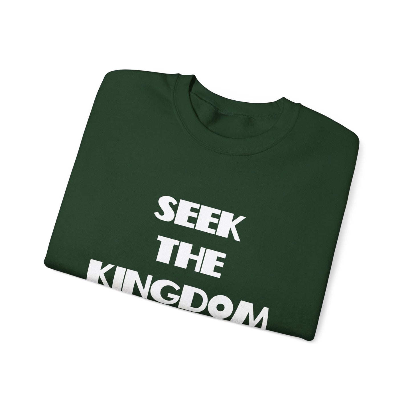 Seek The Kingdom Sweatshirt, Christian Gifts, Trendy Christian Apparel, Christian Christmas Gifts