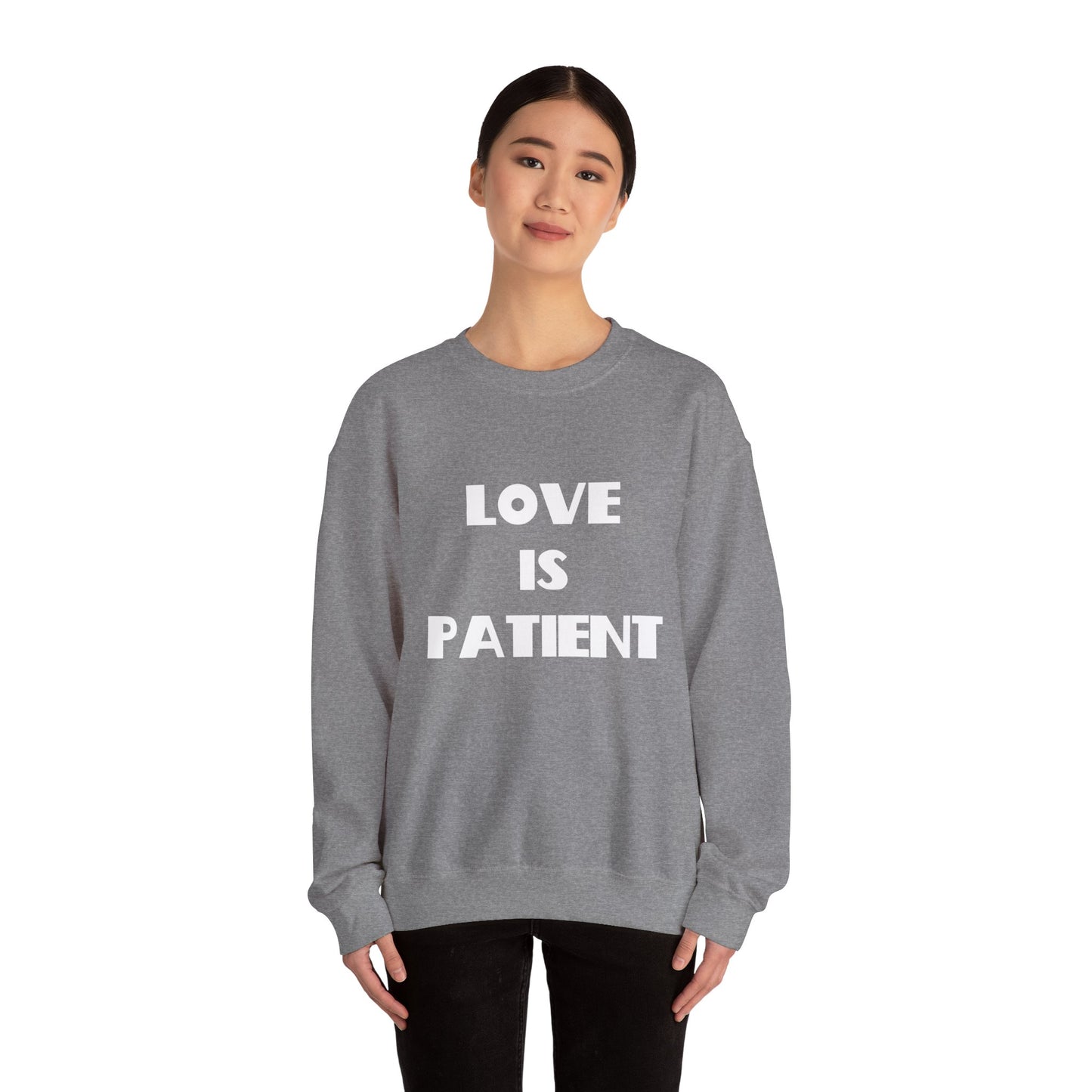 Love is Patient Christian Sweatshirt, Christian Gifts, Christian Back To School Gifts, Church Outfits