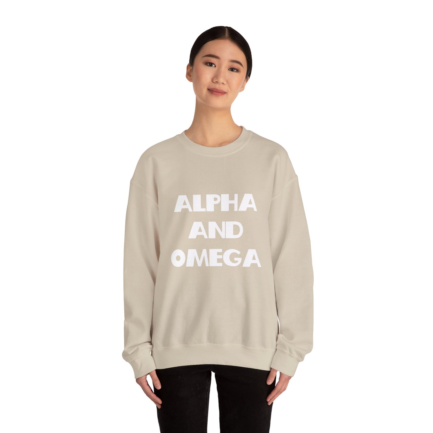 Alpha and Omega Christian Sweatshirt - Christian Gifts, Trendy Christian Apparel, Christian Clothing