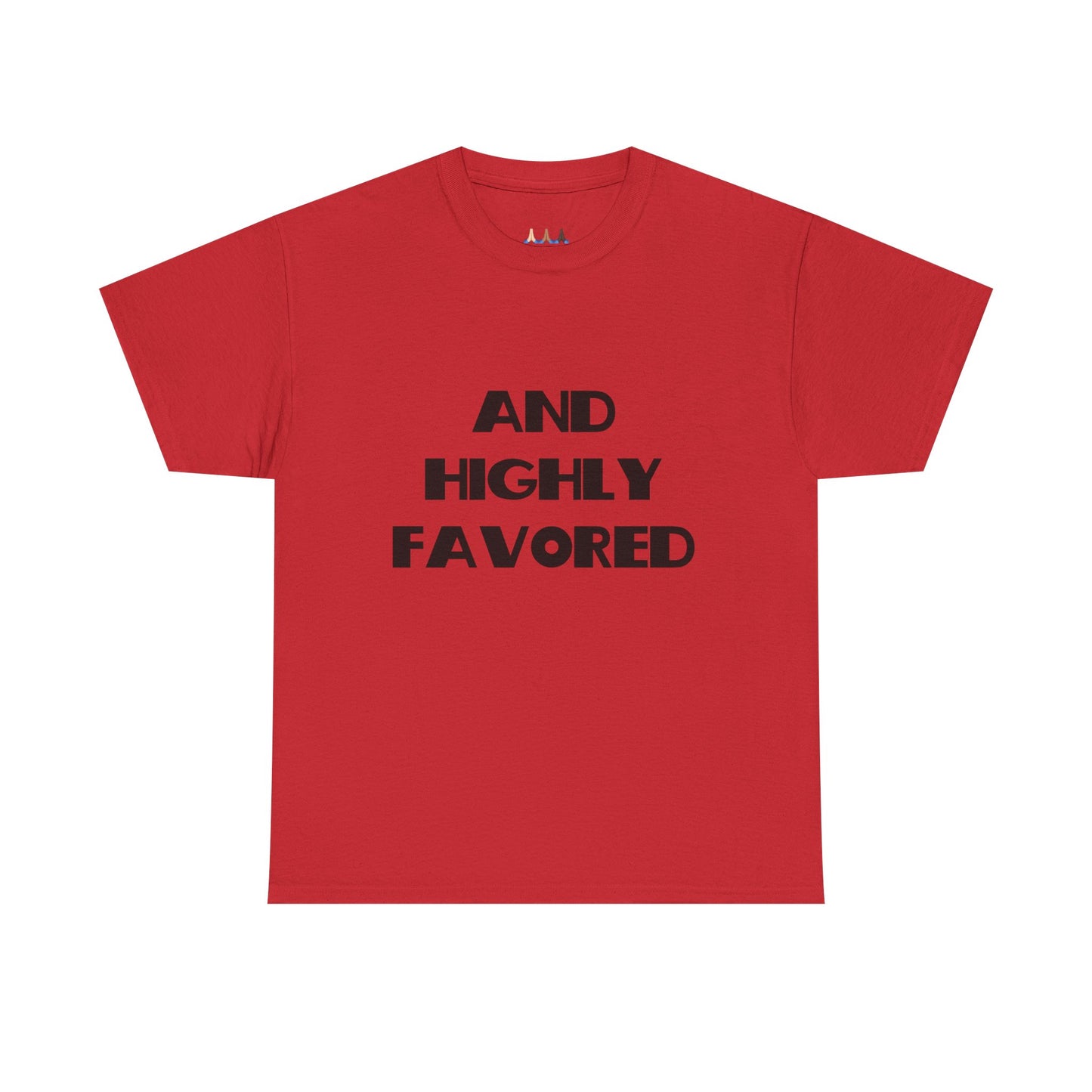 And Highly Favored Christian Tee Shirt, Christian Gifts, Trendy Christian Apparel, Christian Christmas Gifts