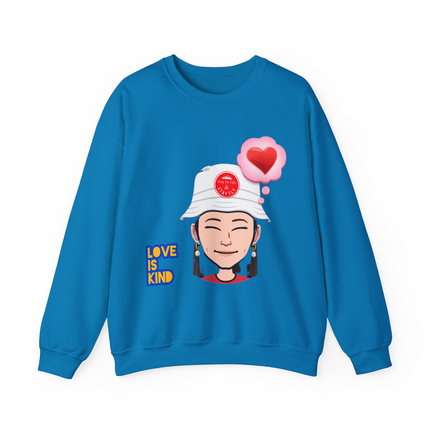 Love Is Kind Women's Christian Emoji Sweatshirt
