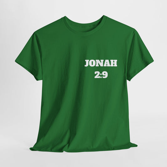 Jonah 2:9 Christian T-Shirt, Christian Gifts, Christian Back To School Gifts, Trendy Christian Apparel