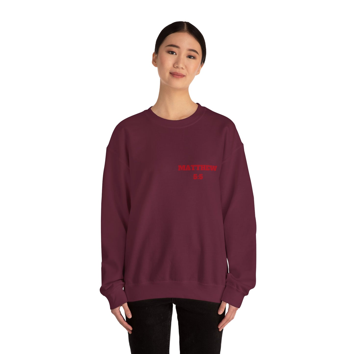 Matthew 5:5 Christian Sweatshirt, Christian Tee Shirts, Faith T-Shirts, Bible Verse T-Shirts, Christian Tees With Scripture