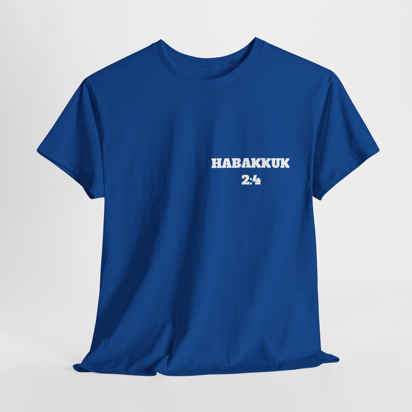 Habakkuk 2:4 Christian T-Shirt, Christian Gifts, Christian Back To School Gifts, Trendy Christian Apparel