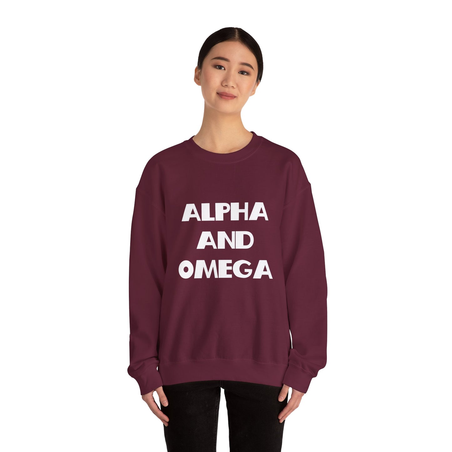 Alpha and Omega Christian Sweatshirt - Christian Gifts, Trendy Christian Apparel, Christian Clothing