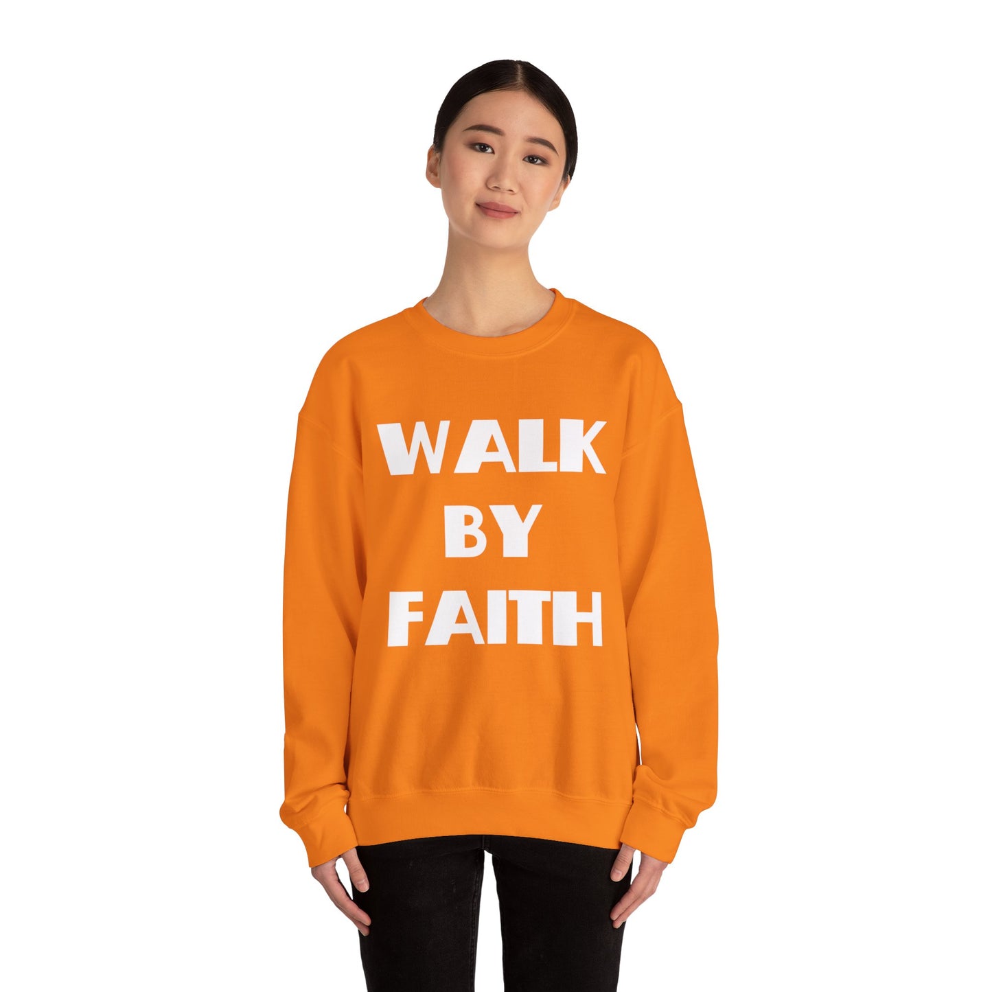 Walk By Faith Christian Sweatshirt, Christian Gifts, Christian Back To School Gifts, Trendy Christian Apparel