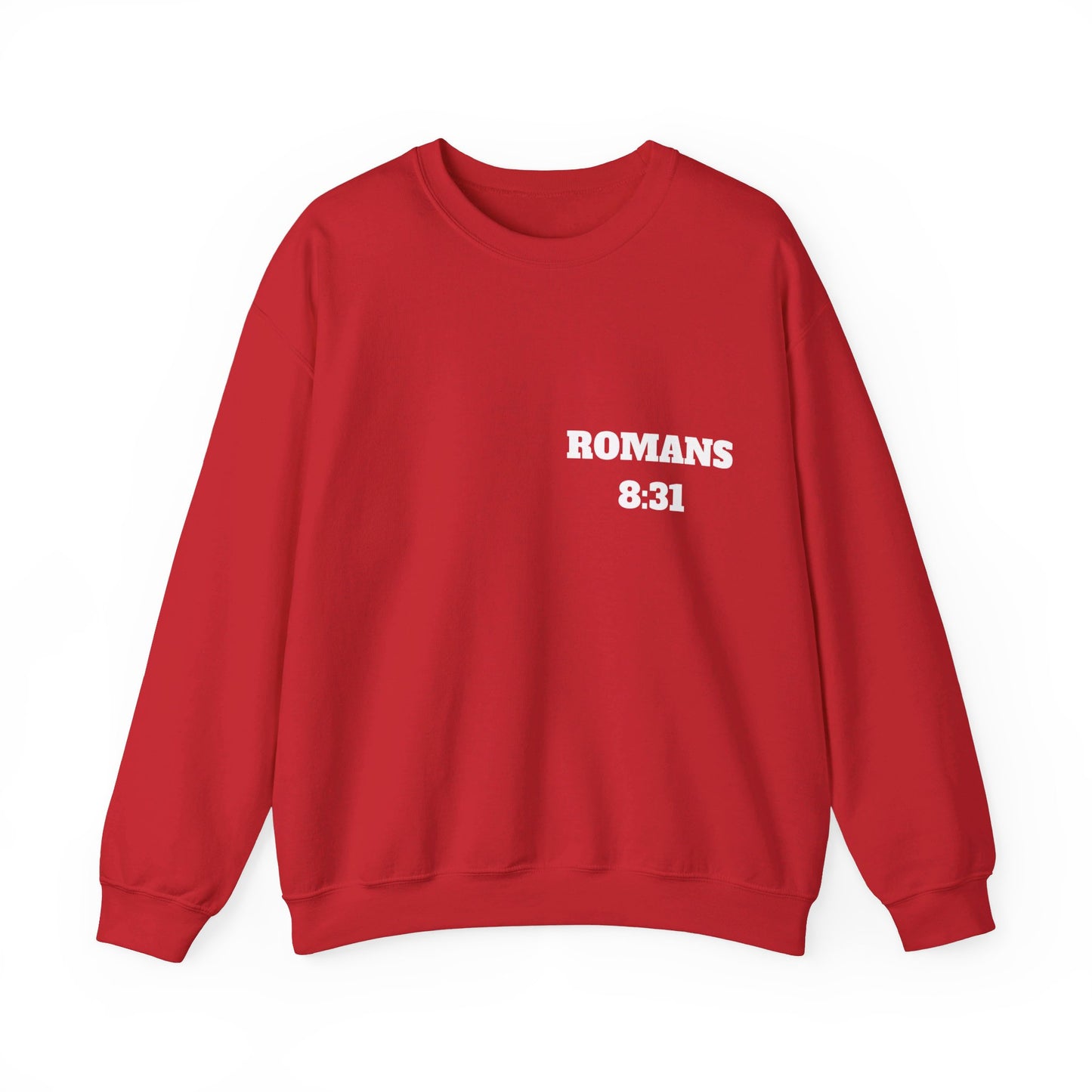 Romans 8:31 - Christian Sweatshirt, Christian Clothing Brand, Modern Christian Clothing, Christian Shirts, Christian Apparel, Bible Shirts