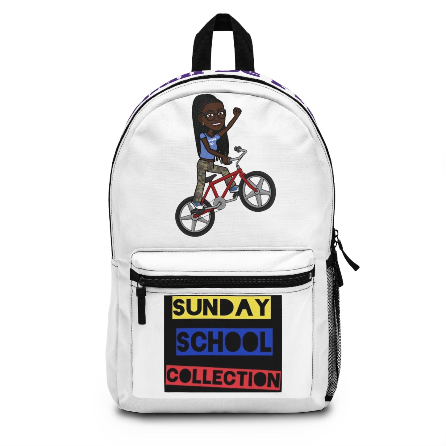 Proverbs 31 White Bitmoji Christian Backpack, Christian Back To School