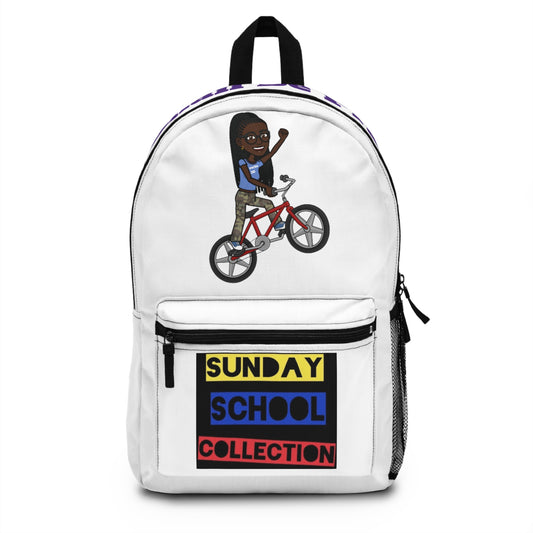 Proverbs 31 White Bitmoji Christian Backpack, Christian Back To School