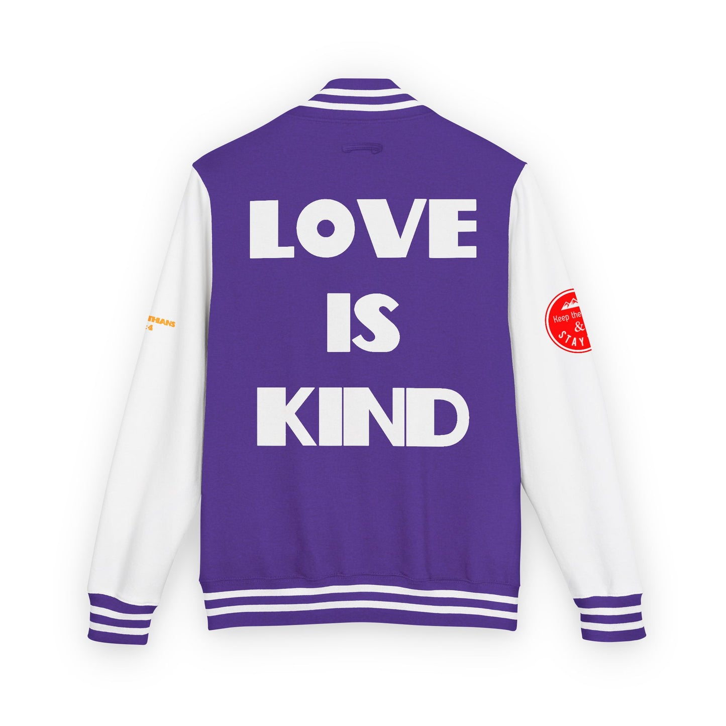 Love Is Kind Letterman Jacket, Christian Letterman Jacket, Christian Streetwear