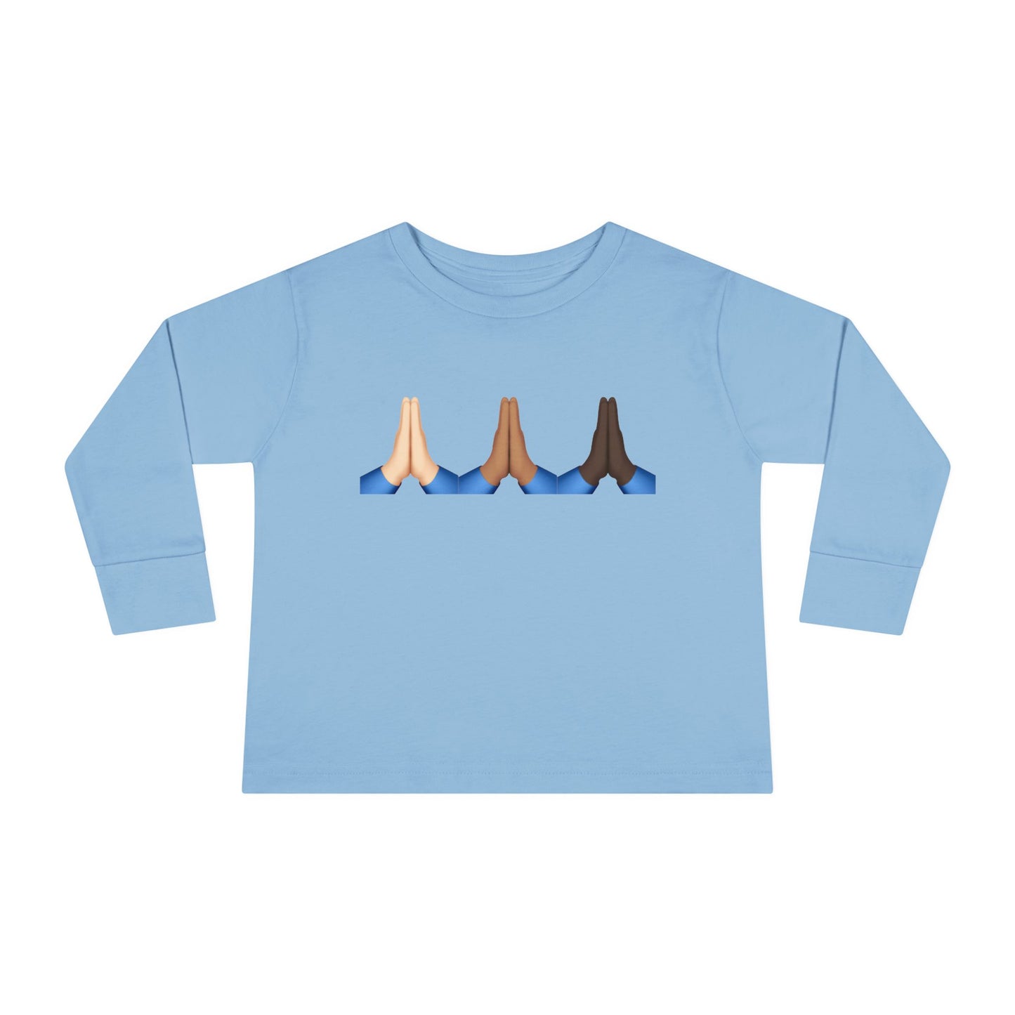 Pray Hands Emoji Christian Toddler Long Sleeve Shirt, Toddler Girl Longsleeve Shirt, Toddler Easter Shirt, Easter Gifts, Toddler Gifts, Pray