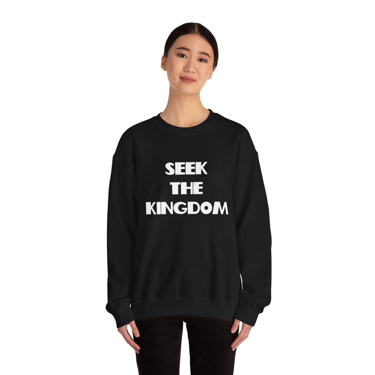 Seek The Kingdom Sweatshirt, Christian Gifts, Trendy Christian Apparel, Christian Christmas Gifts