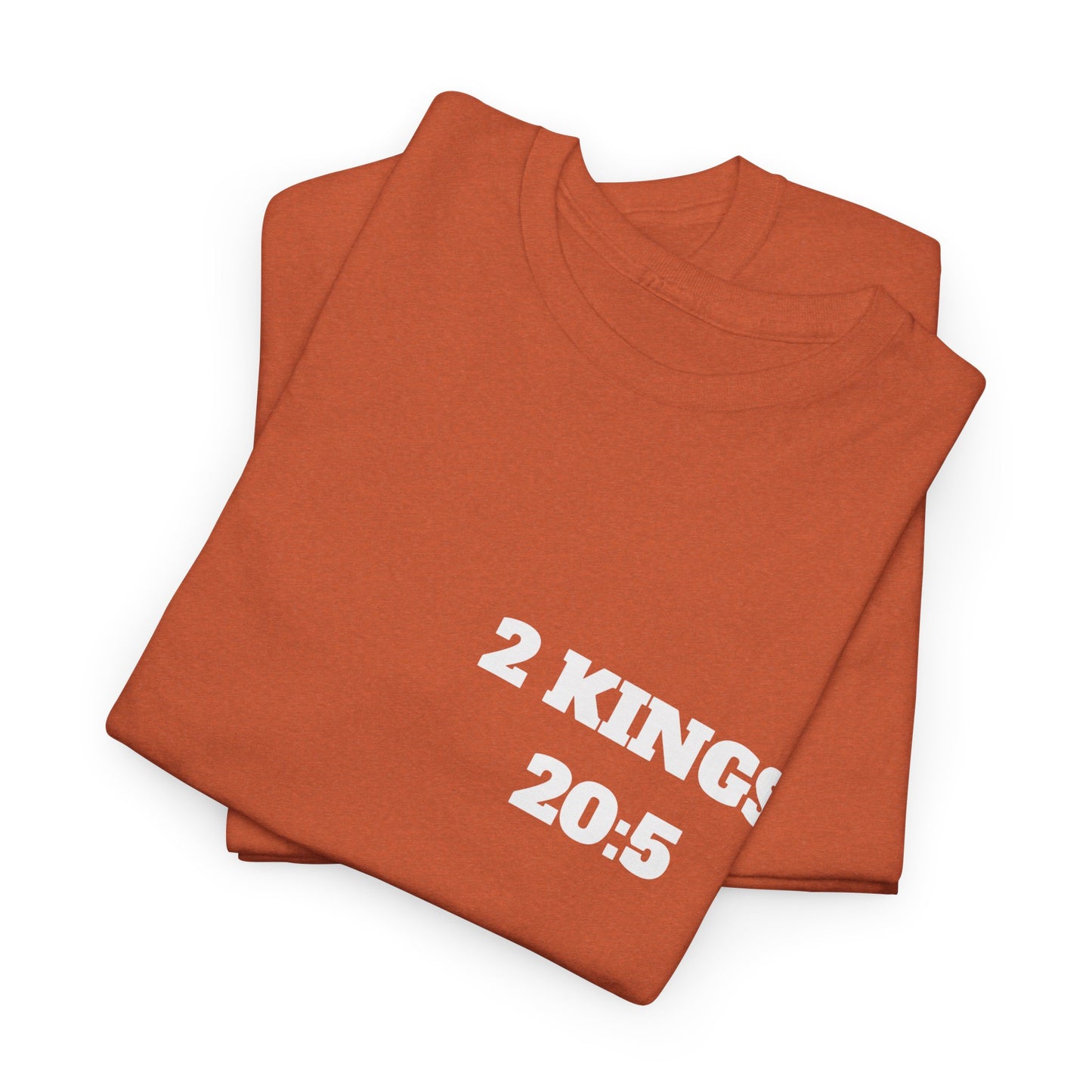 2 Kings 20:5 Christian T-Shirt, Christian Gifts, Christian Back To School Gifts, Trendy Christian Apparel