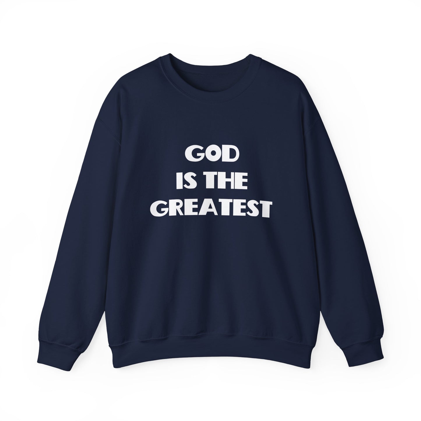 God Is The Greatest Crewneck Sweatshirt, Christian Gifts, Trendy Christian Apparel, Christian Christmas Gifts