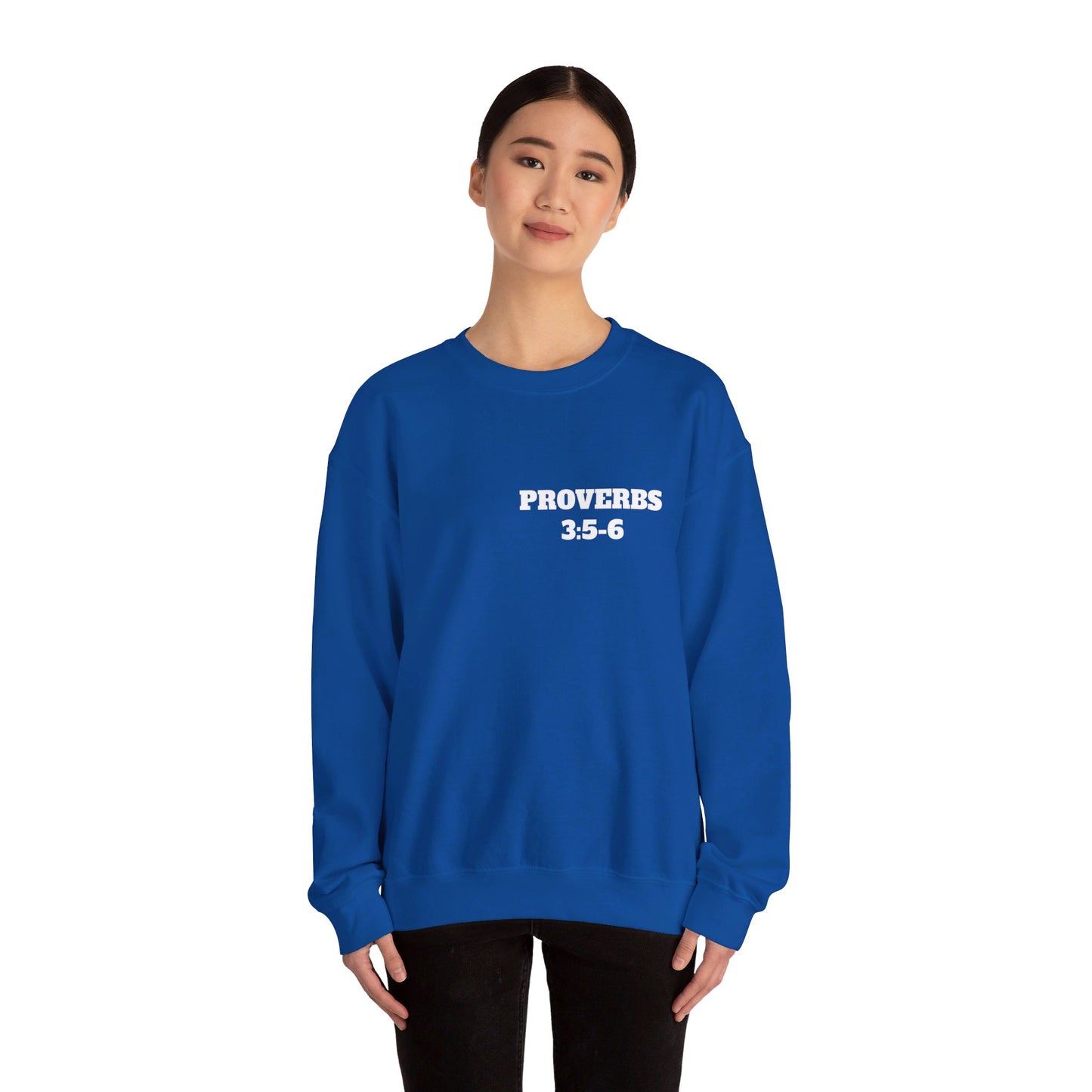 Proverbs 3:5-6 - Christian Clothing, Christian Shirts, Christian Sweatshirt, Christian Hoodie, Top Religious Shirts, Easter, Bible Shirts