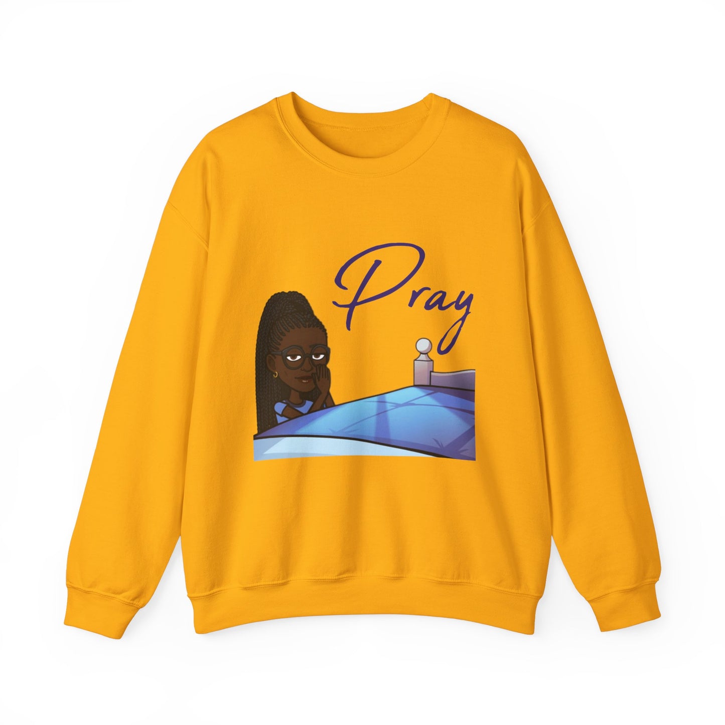 Pray Women's Christian Bitmoji Sweatshirt, Christian Gifts, Christian Back To School Gifts, Trendy Christian Apparel