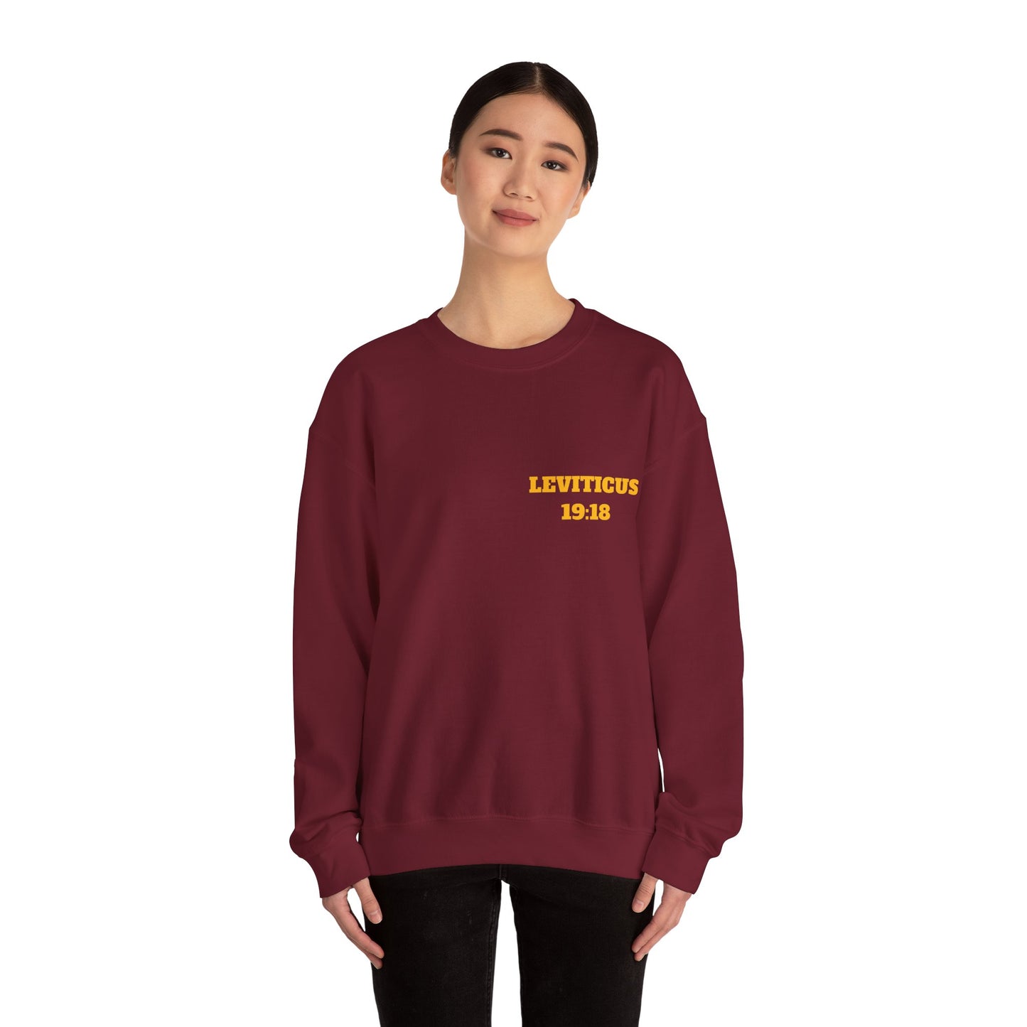 Leviticus 19:18 Christian Sweatshirt, Christian Gifts, Christian Back To School Gifts, Trendy Christian Apparel