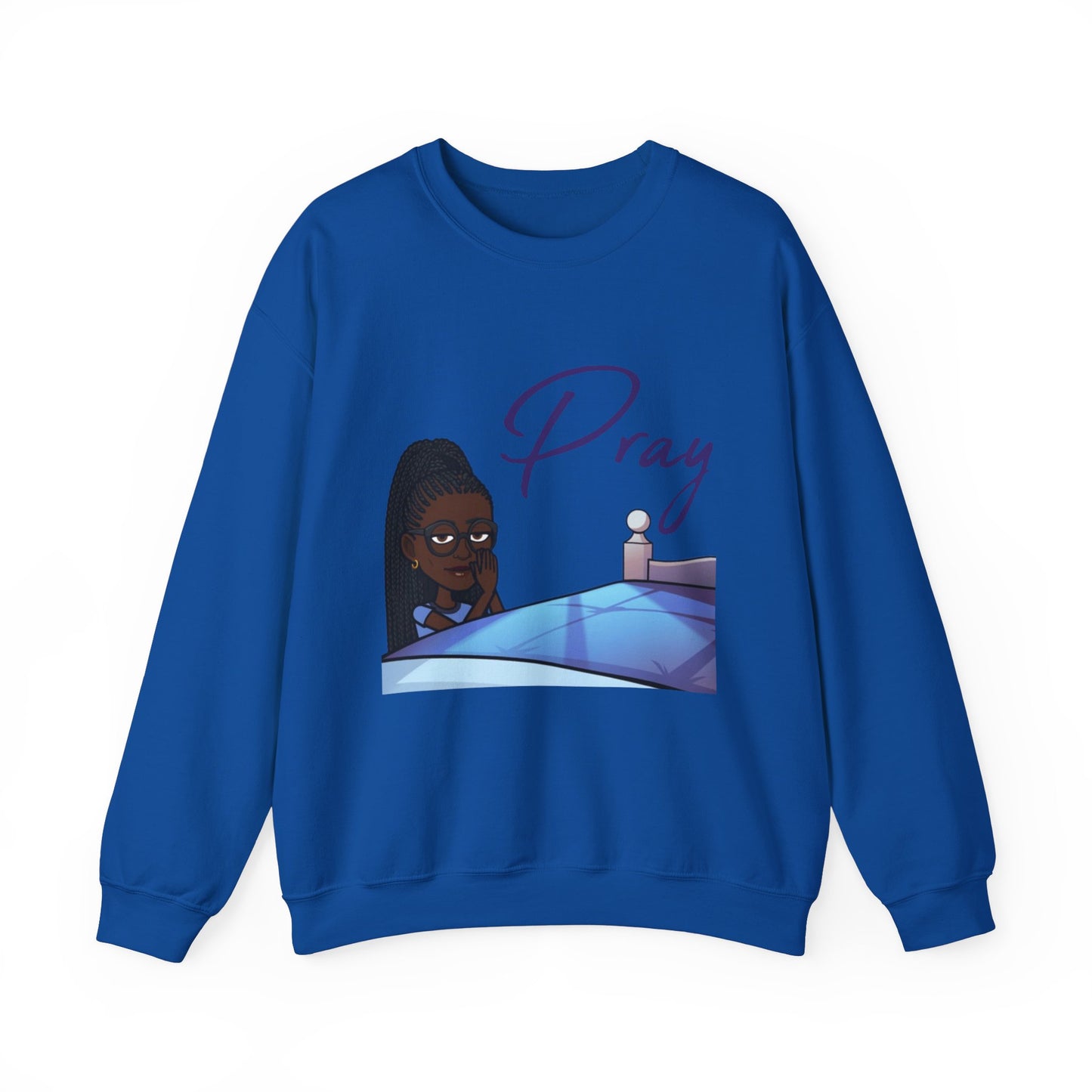 Pray Women's Christian Bitmoji Sweatshirt, Christian Gifts, Christian Back To School Gifts, Trendy Christian Apparel