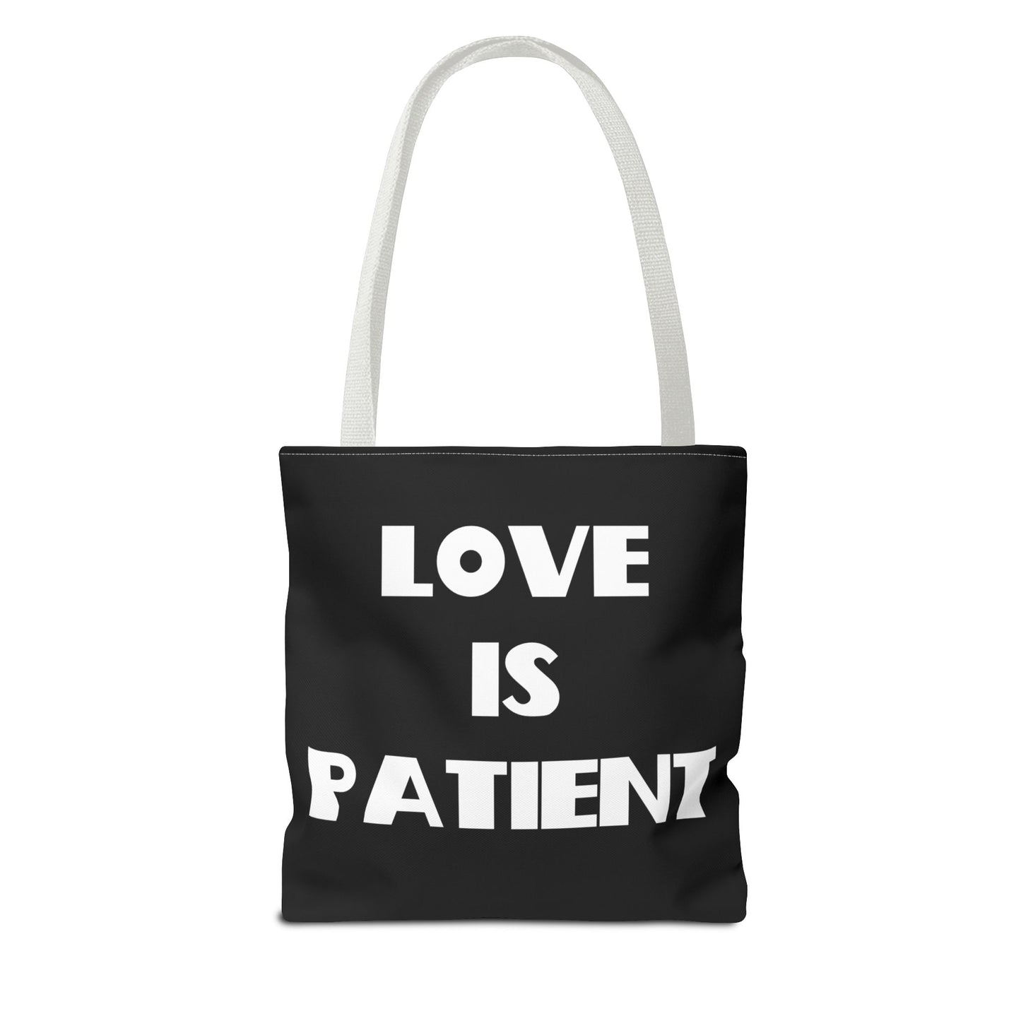 Love is Patient & Love Is Kind Christian Tote Bag, Christian Gifts, Christian Back To School Gifts, Trendy Christian Apparel