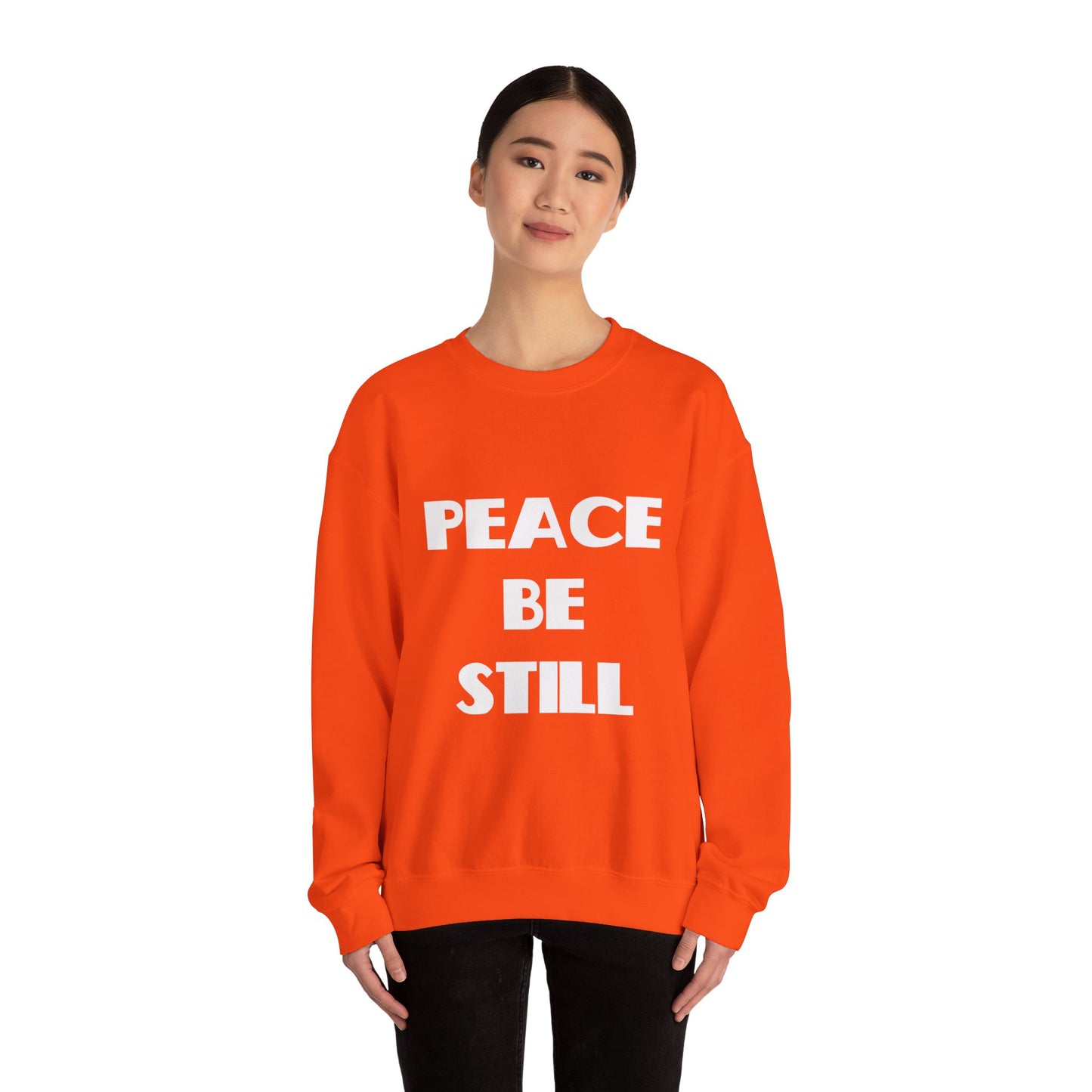 Peace Be Still Christian Sweatshirt, Christian Gifts, Christian Back To School Gifts, Trendy Christian Apparel